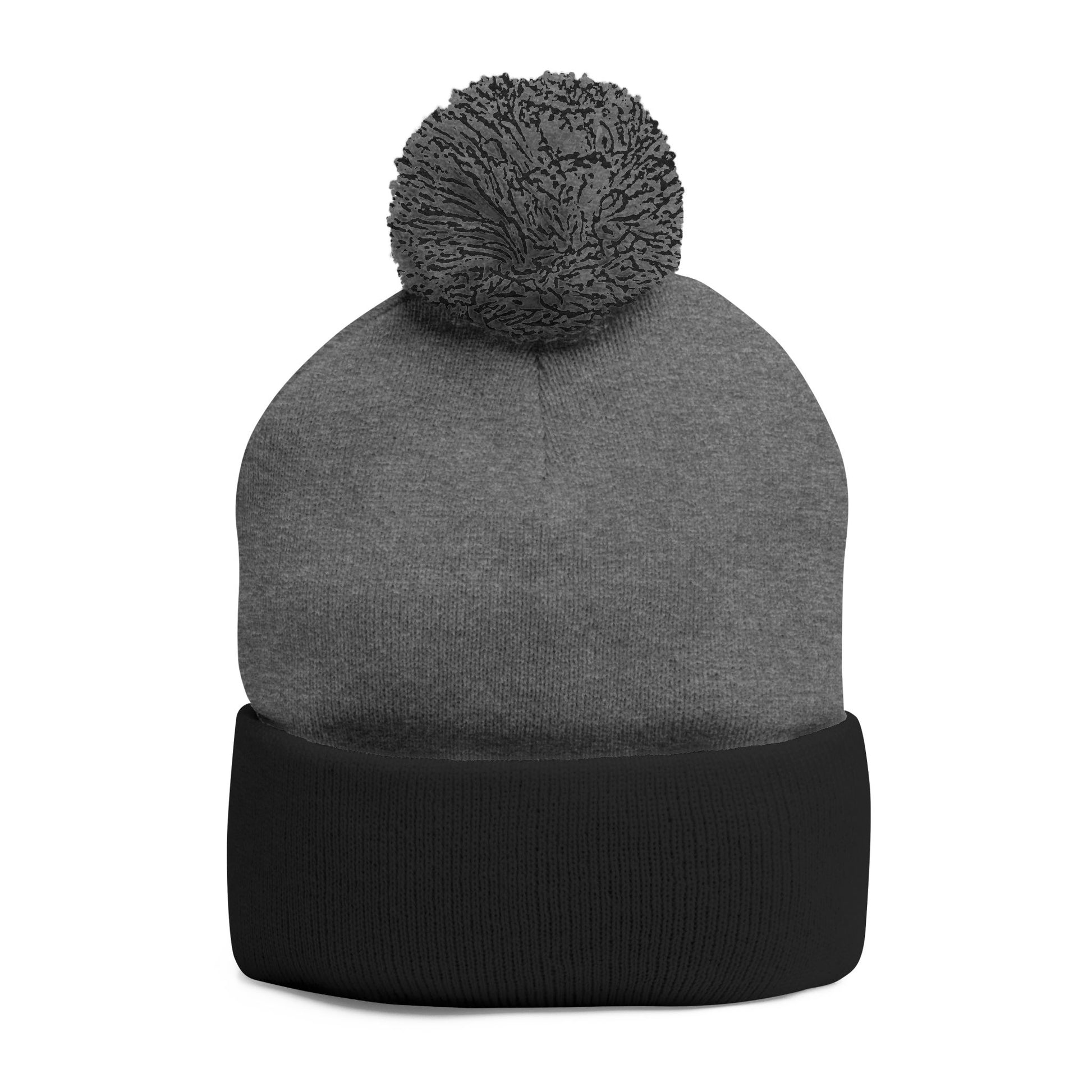 Summer Pom-Pom Beanie — "Good Vibes" Embroidered Sunflower Knit Hat - Trending Novelties & Gifts
