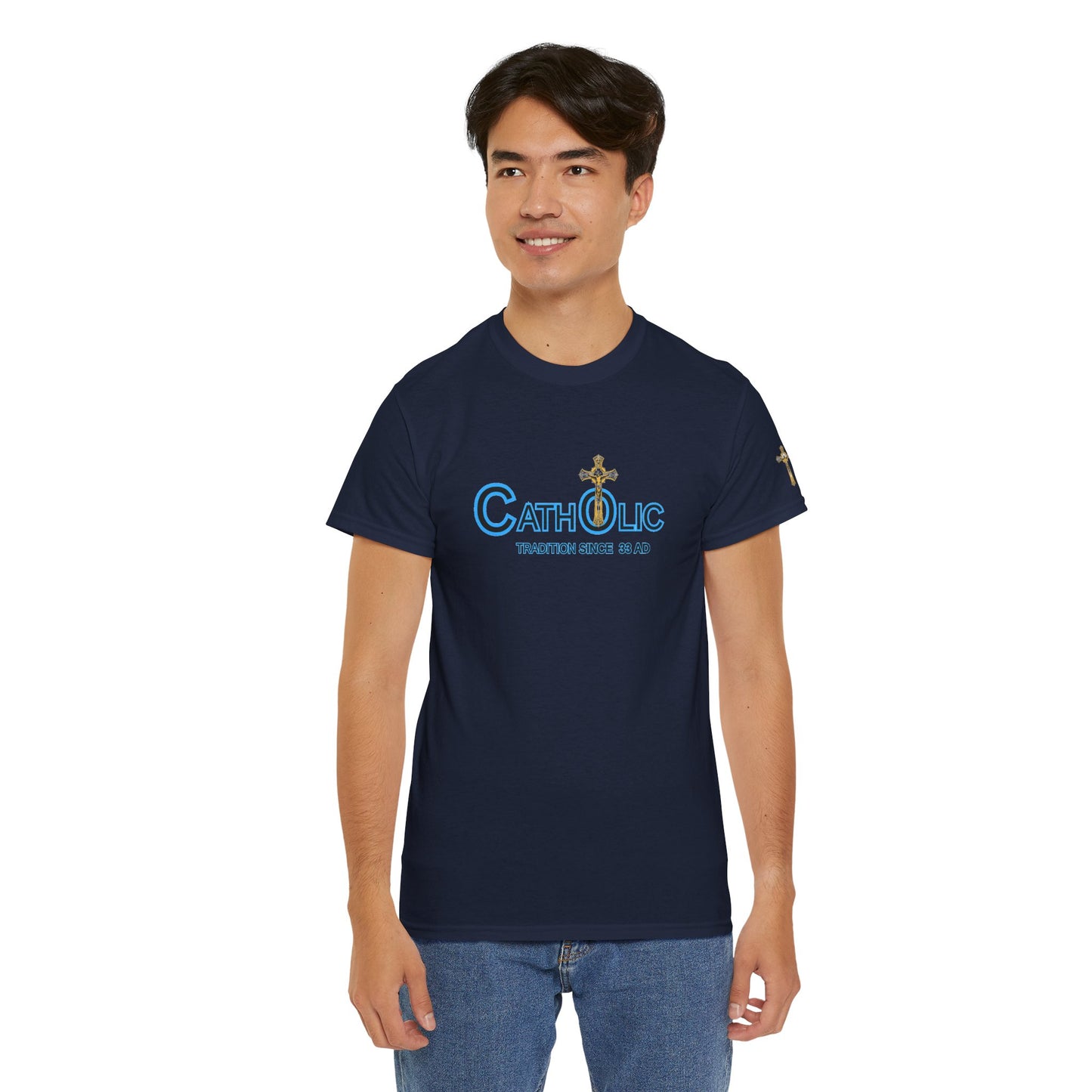 Catholic T‑Shirt "Catholic — Tradition Since 33 AD" — Christian Faith Tee (CT)