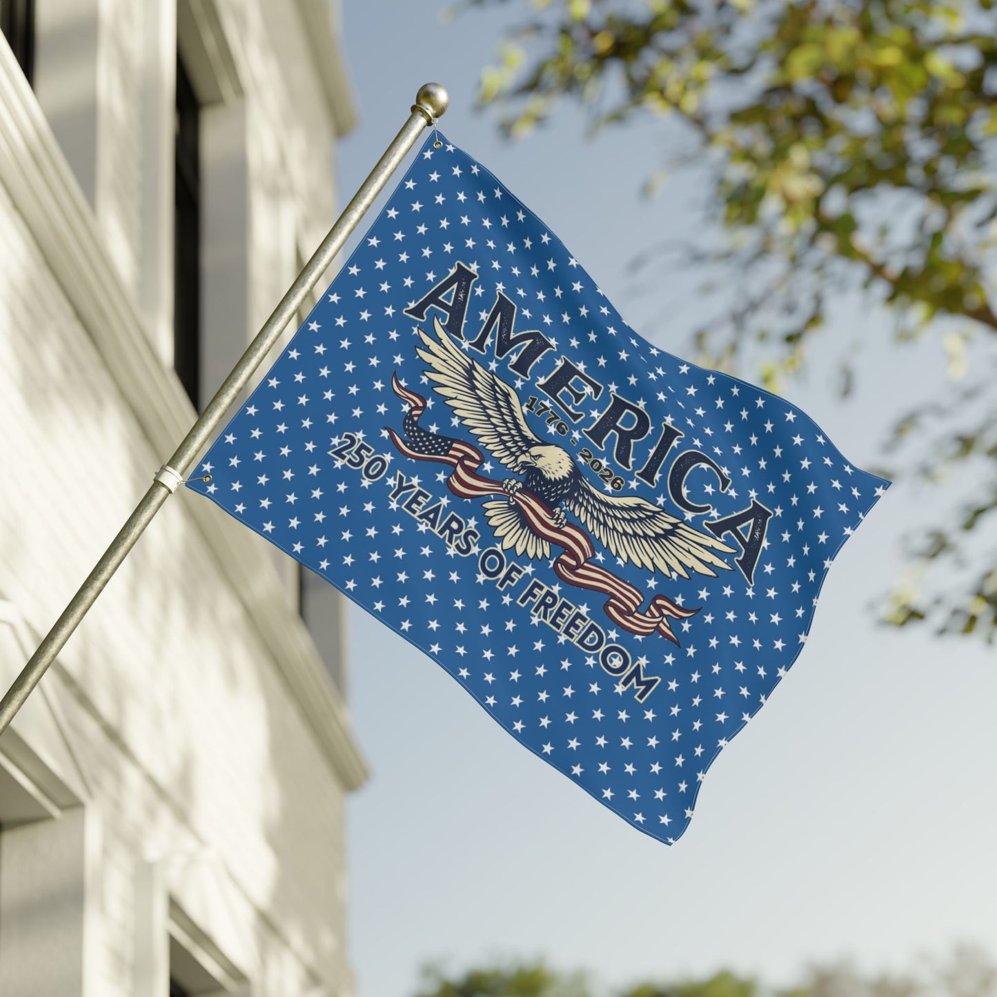 America 250 Years of Freedom Double-Sided Flag with Eagle | USA 250th ANNIVERSARY Double-Sided Flag - Trending Novelties & Gifts