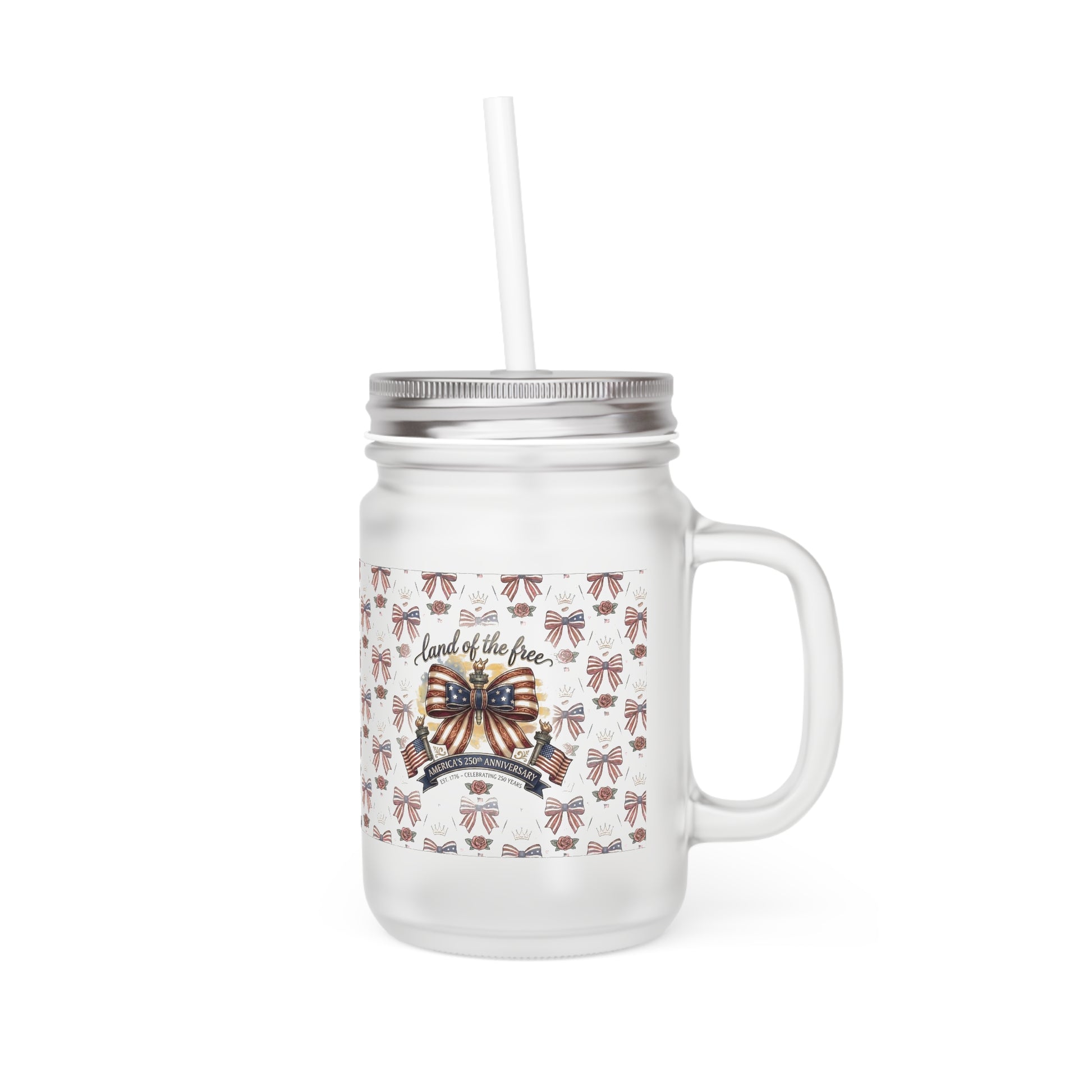 USA 250th ANNIVERSARY Mason Jar - Trending Novelties & Gifts