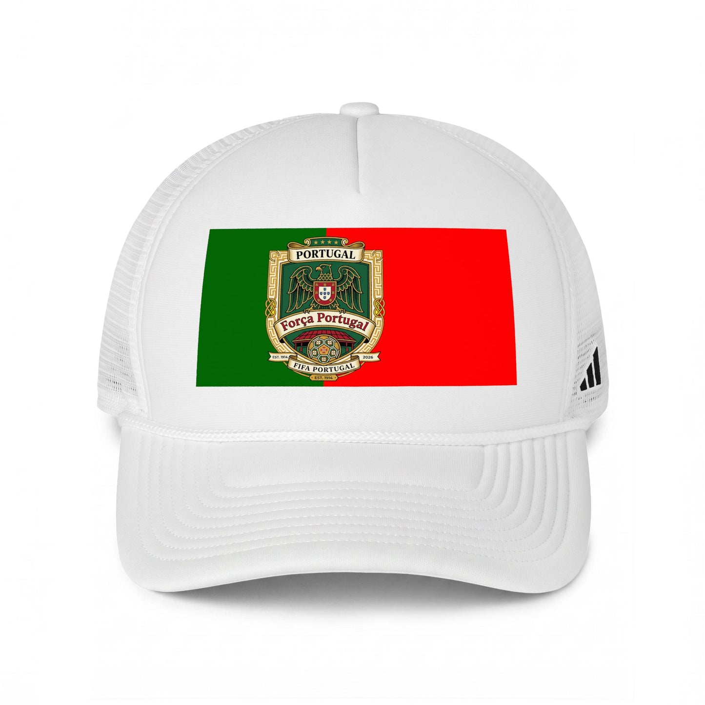 Portugal Soccer Fan Flag Trucker Cap — Vintage Portugal Soccer Fan Flag on Cap