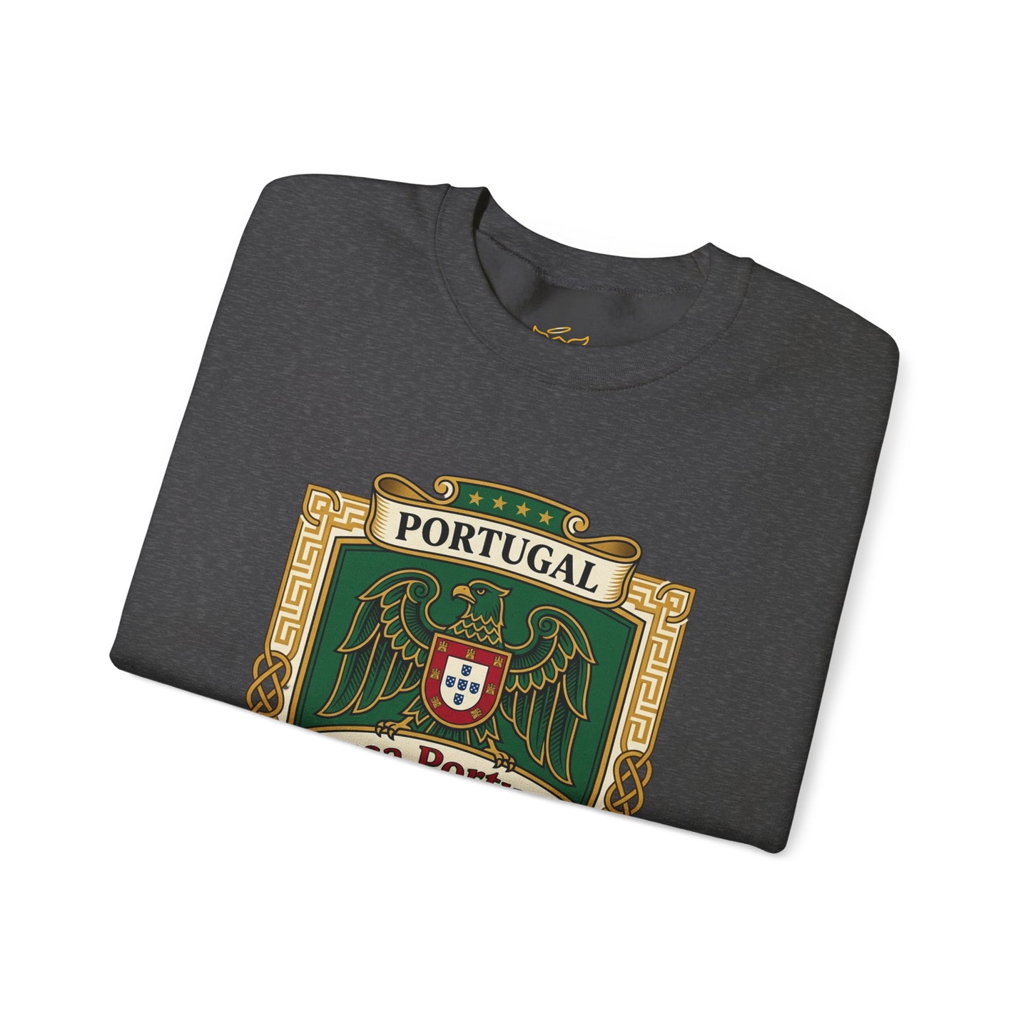 Portugal Soccer Fan Unisex Heavy Blend™ Crewneck Sweatshirt - Classic Portugal Soccer Crest Design Sweatshirt
