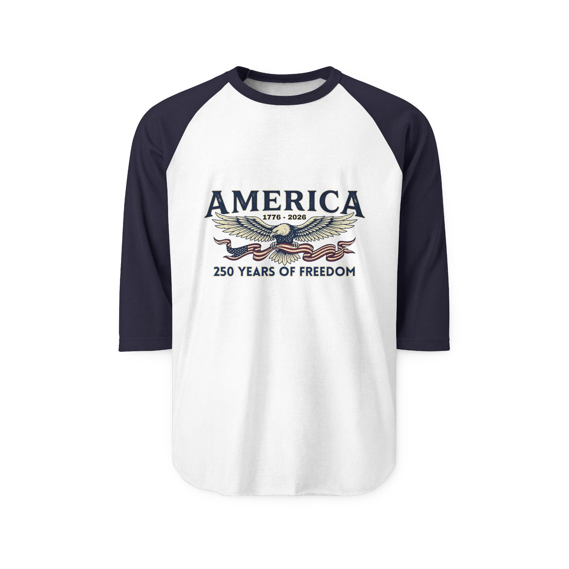 America Eagle Raglan Shirt Baseball Tee | USA 250th ANNIVERSARY Baseball Tee - Trending Novelties & Gifts