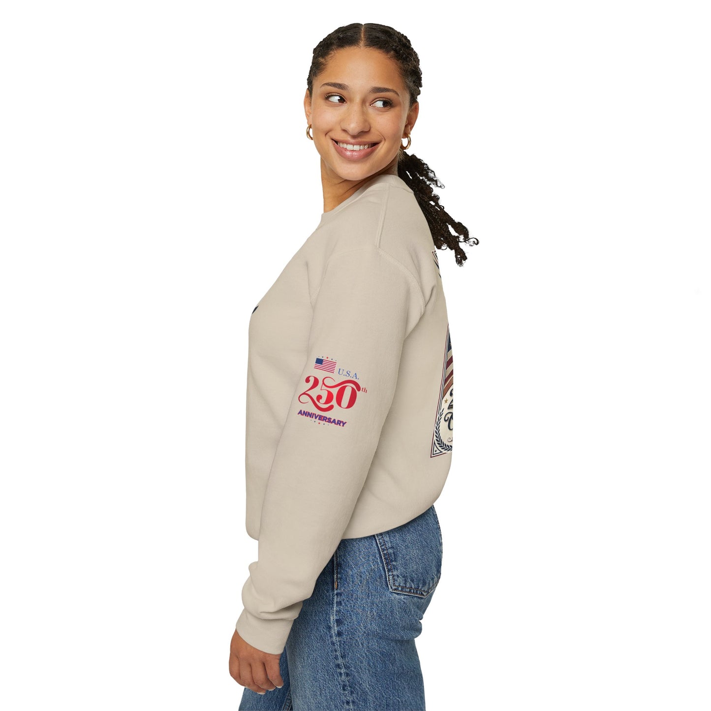 USA 250th ANNIVERSARY Crewneck Sweatshirt — America 250 Years of Freedom Sweatshirt - Trending Novelties & Gifts