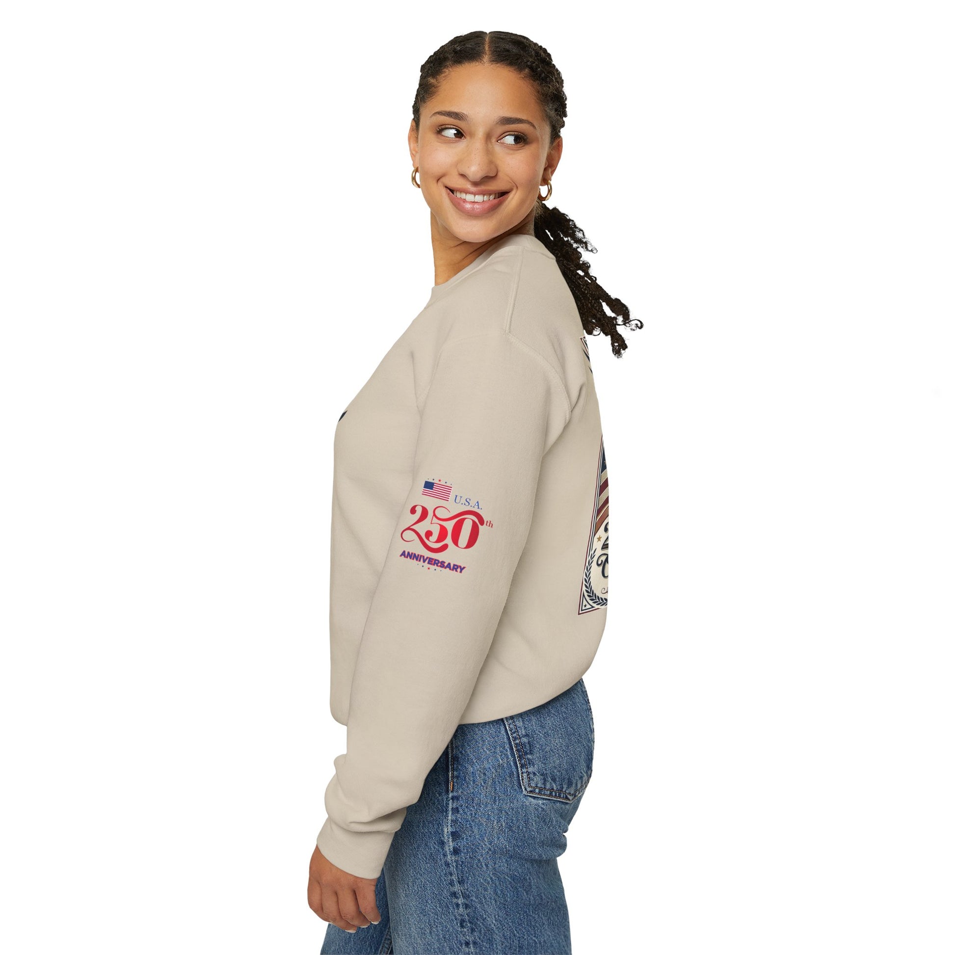 USA 250th ANNIVERSARY Crewneck Sweatshirt — America 250 Years of Freedom Sweatshirt - Trending Novelties & Gifts
