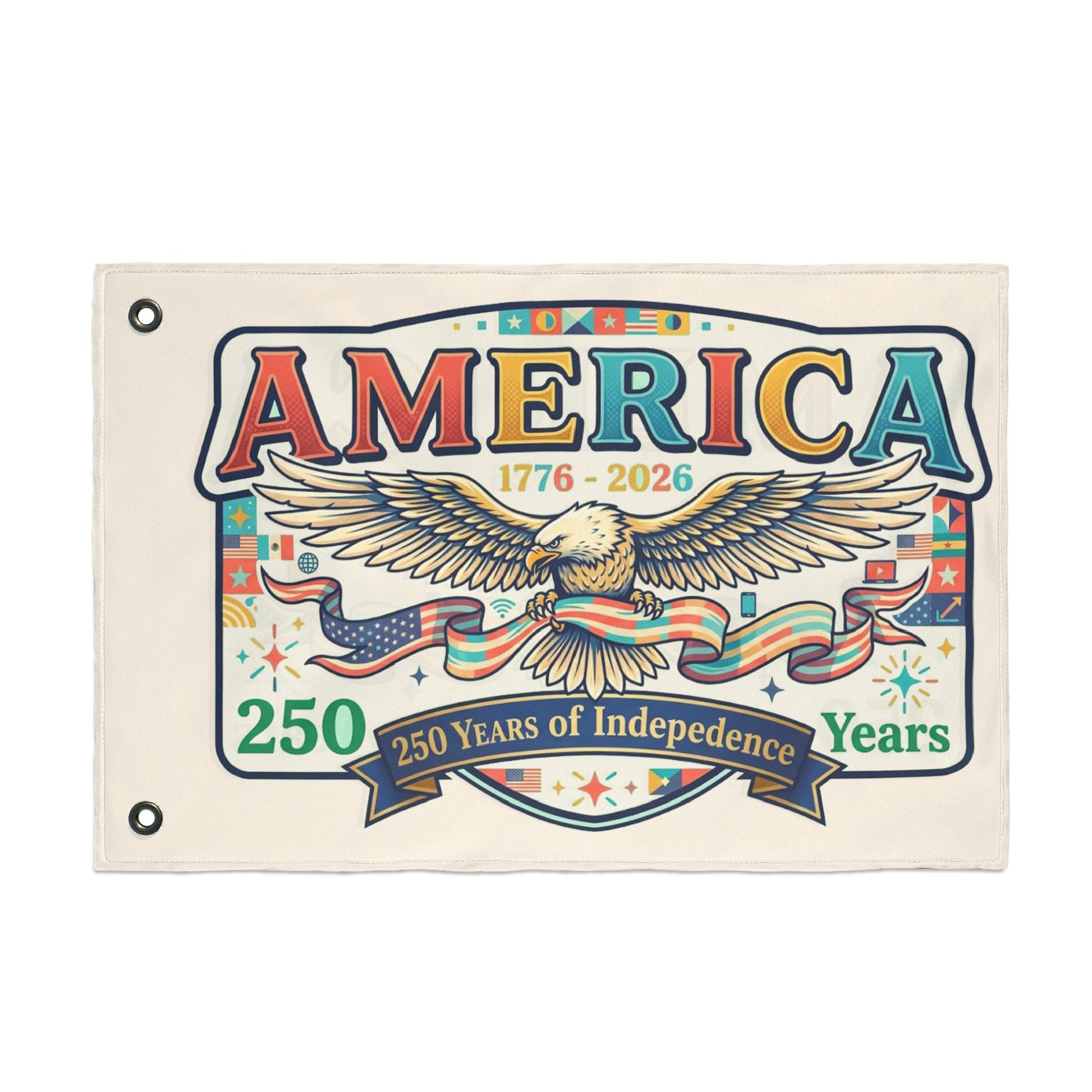 America 250th Anniversary Double-Sided Flag — USA 250th ANNIVERSARY Double-Sided Banner - Trending Novelties & Gifts