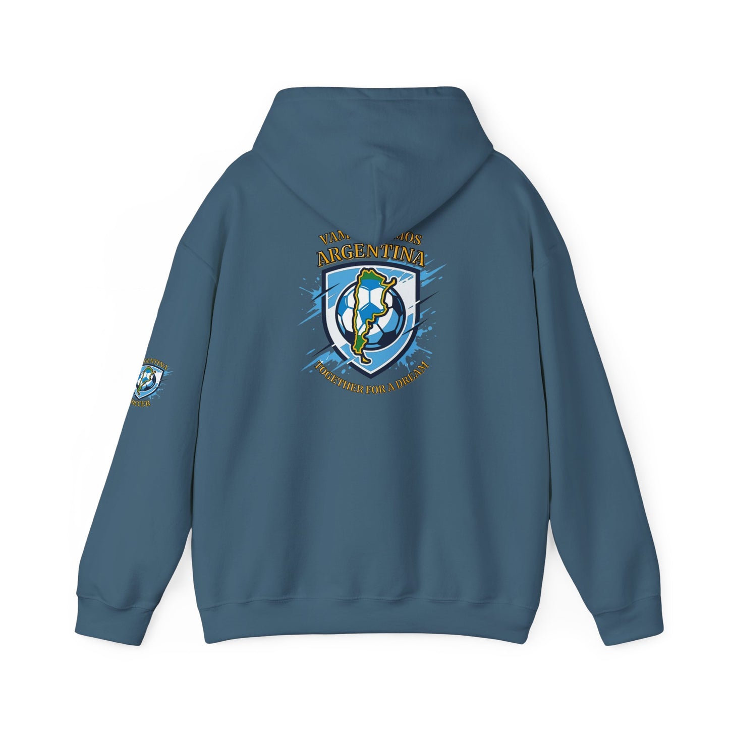 Argentina Soccer Hoodie – Vamos Argentina Crest "Together for a Dream" Fan Hoodie - Trending Novelties & Gifts