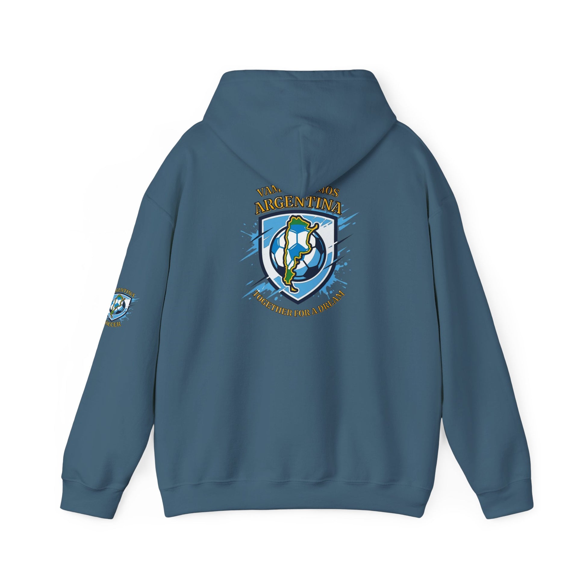 Argentina Soccer Hoodie – Vamos Argentina Crest "Together for a Dream" Fan Hoodie - Trending Novelties & Gifts