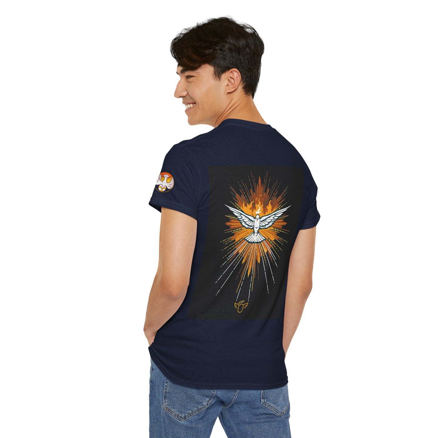 Holy Spirit Dove T-Shirt — Radiant Catholic Faith Graphic Tee (CT)