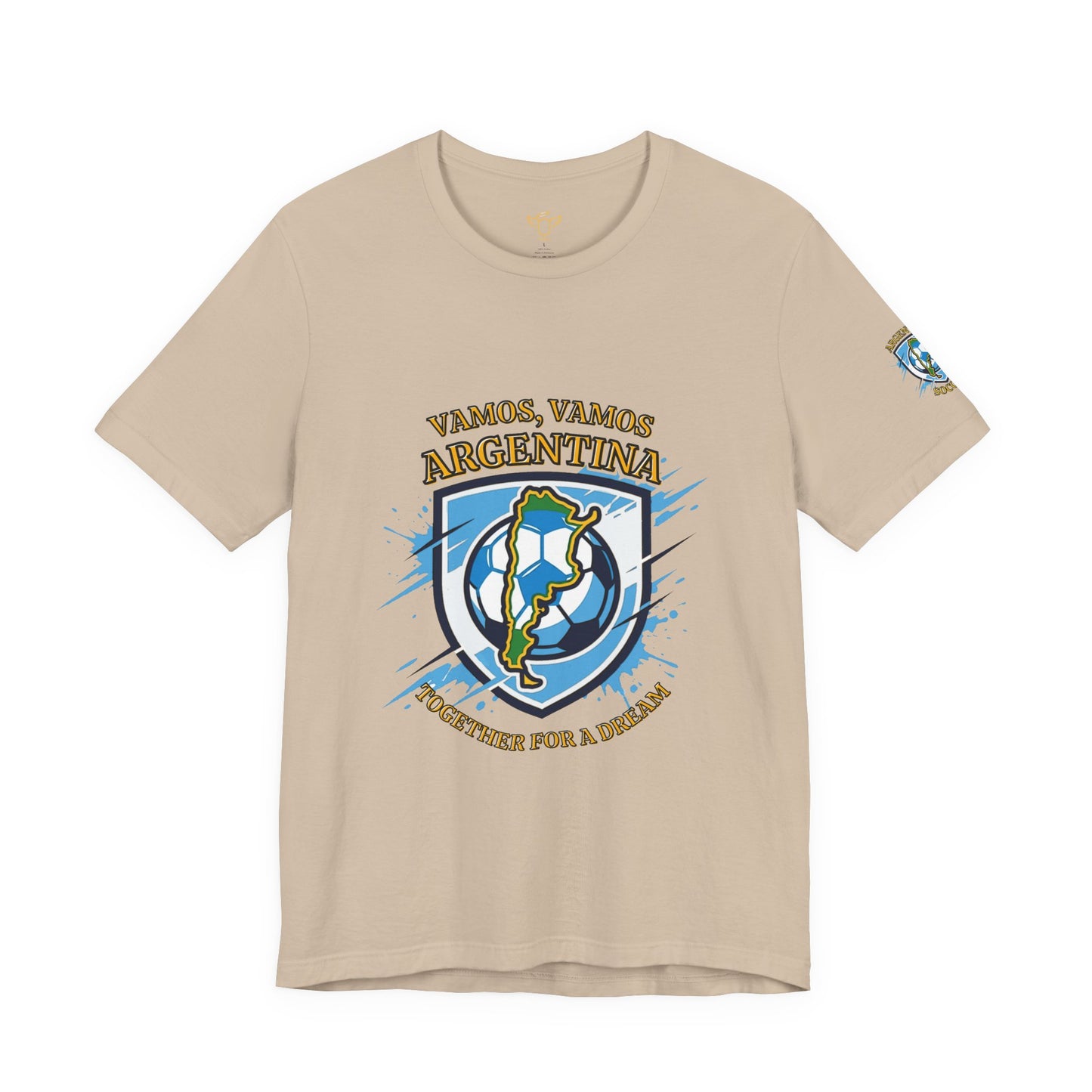 Argentina Soccer T-Shirt - "Vamos, Vamos Argentina" Together for a Dream Fan Tee - Trending Novelties & Gifts