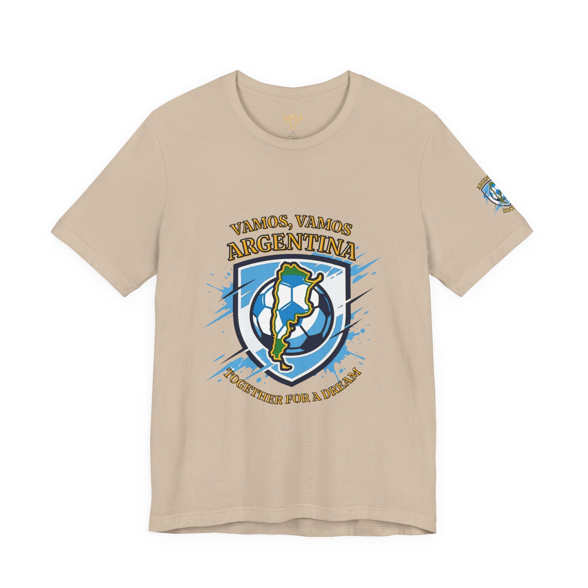 Argentina Soccer T-Shirt - "Vamos, Vamos Argentina" Together for a Dream Fan Tee - Trending Novelties & Gifts