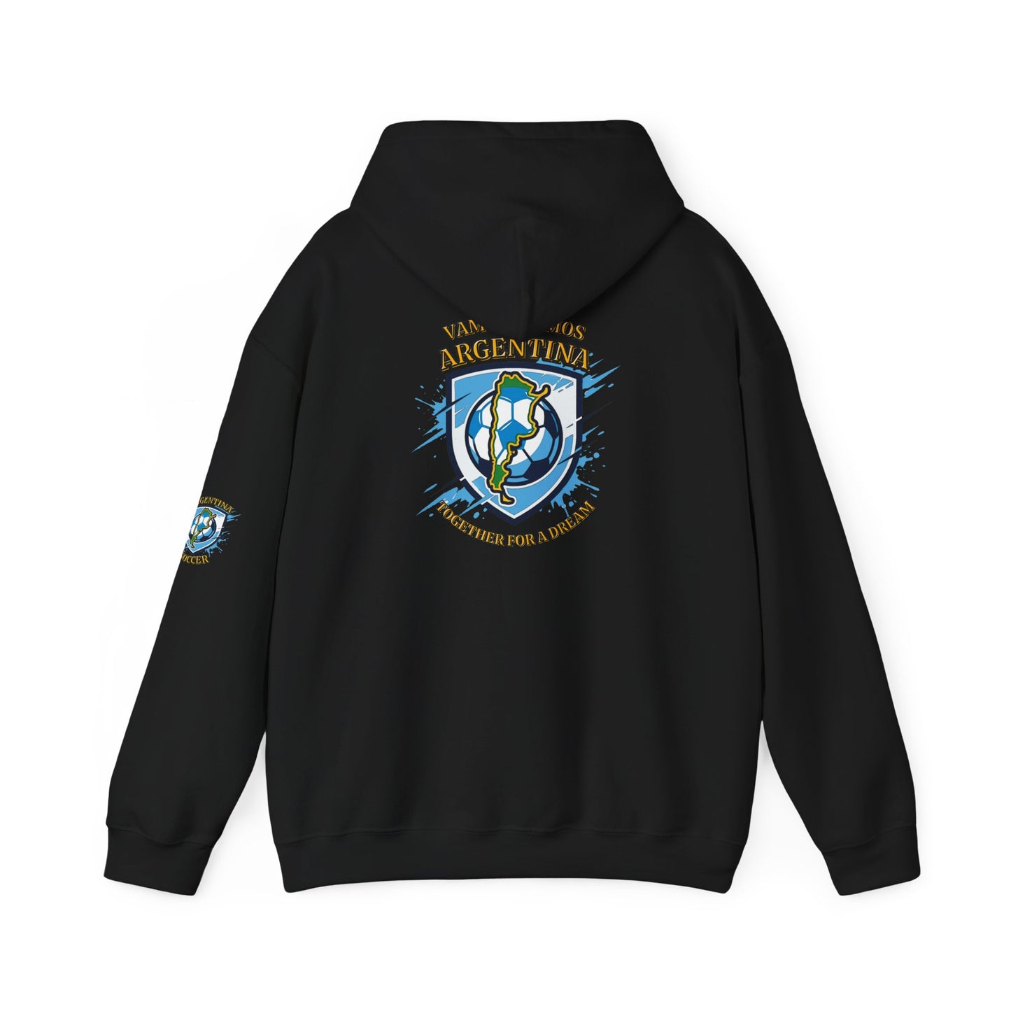 Argentina Soccer Hoodie – Vamos Argentina Crest "Together for a Dream" Fan Hoodie - Trending Novelties & Gifts