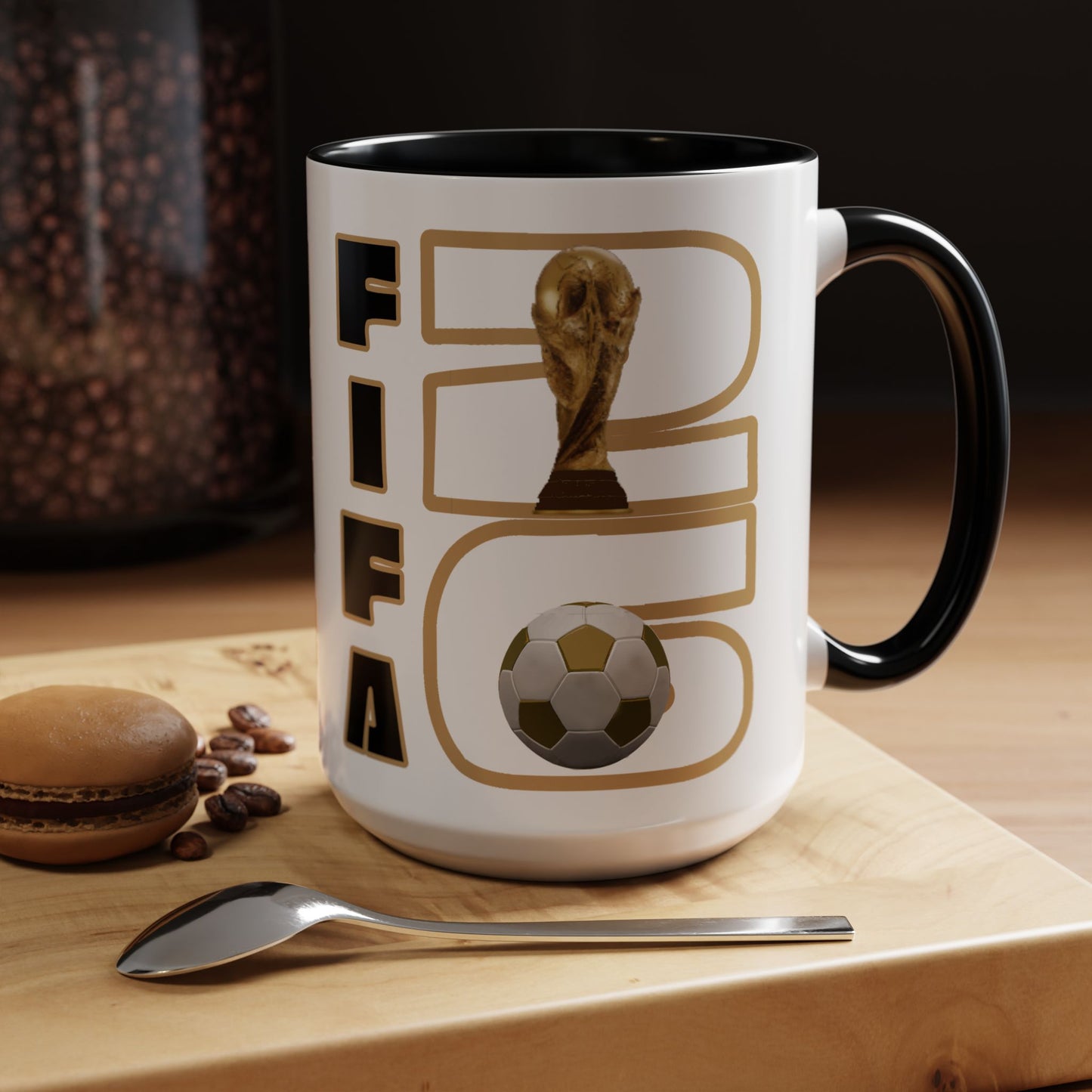 FIFA World Cup '26 Coffee Mug — Soccer Trophy & Ball Graphic 11/15oz - Trending Novelties & Gifts