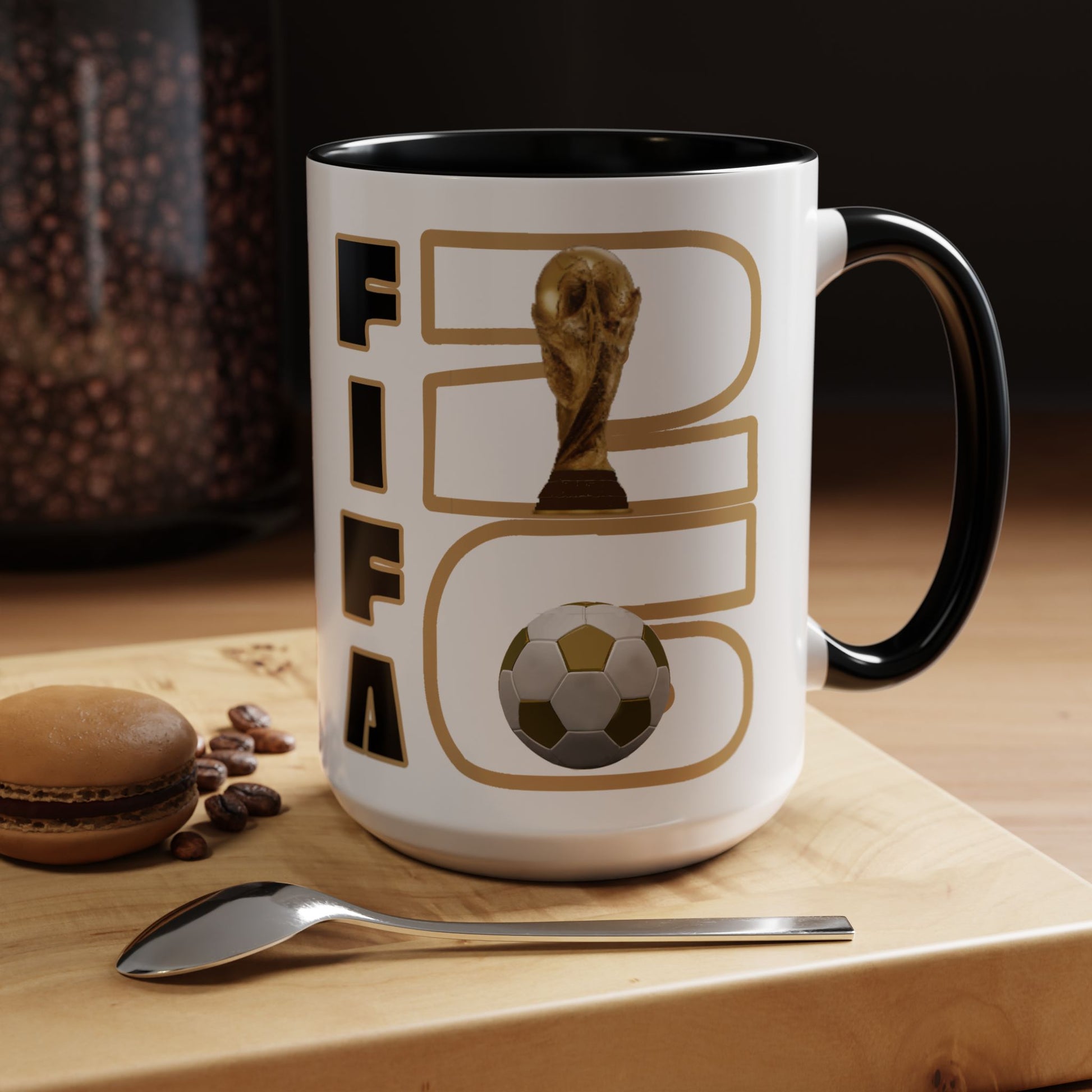 FIFA World Cup '26 Coffee Mug — Soccer Trophy & Ball Graphic 11/15oz - Trending Novelties & Gifts