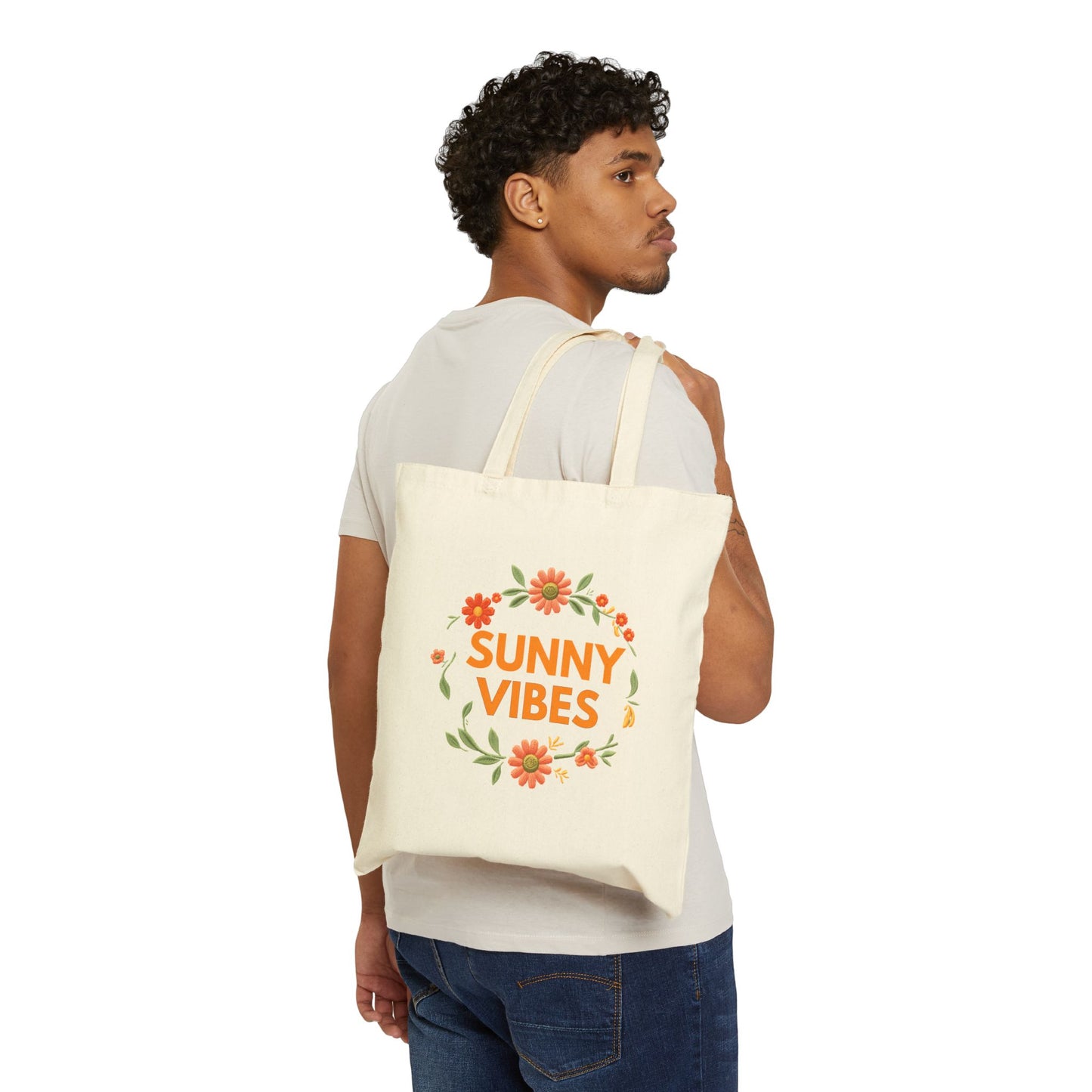 Sunny Vibes Floral Tote Bag . SUMMER BAG - Trending Novelties & Gifts
