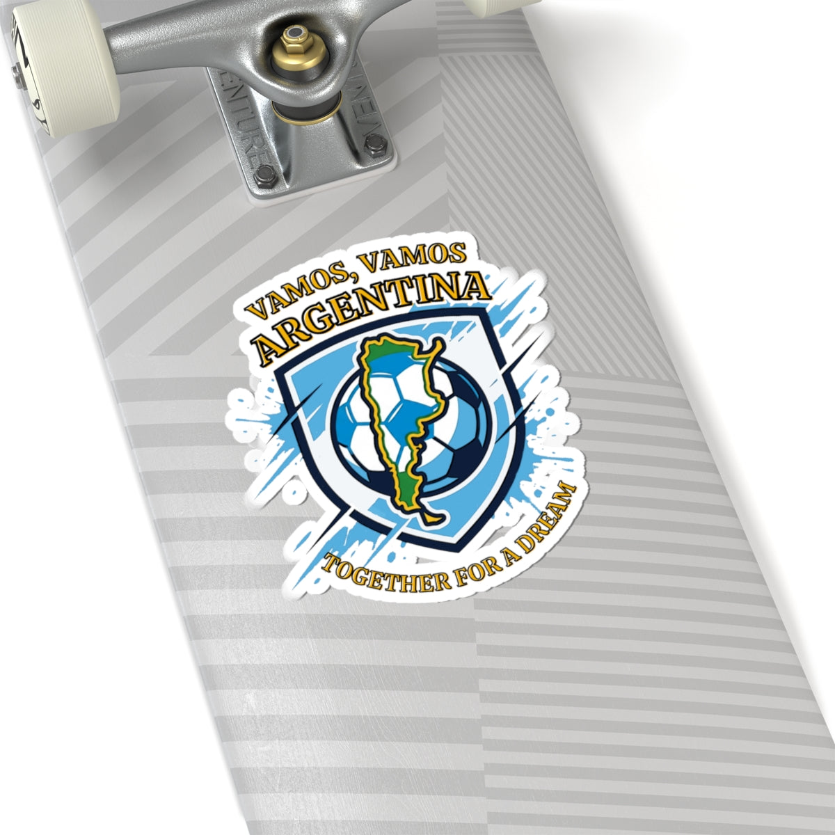 Argentina Soccer Sticker — "Vamos, Vamos Argentina" Kiss-Cut Football Sticker - Trending Novelties & Gifts