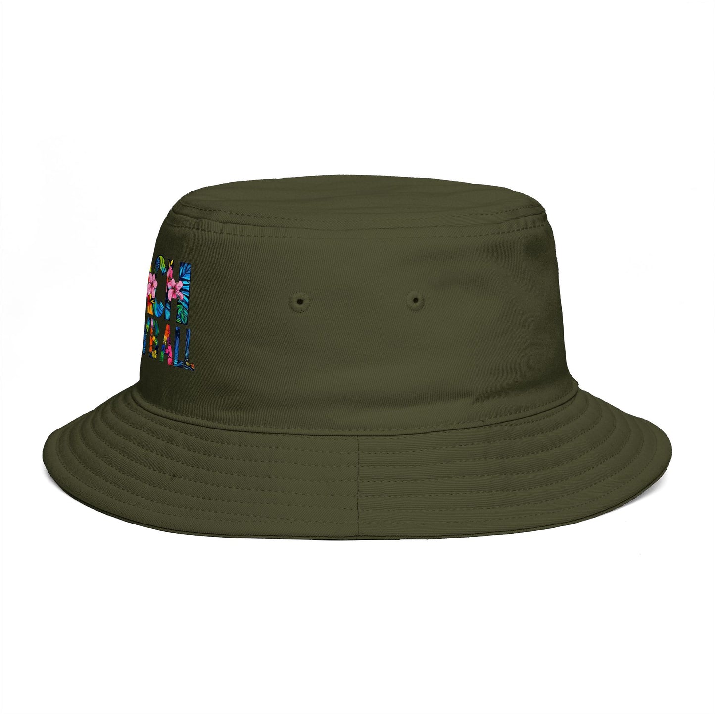 Beach Volleyball Bucket Hat — Floral Graphic Summer Hat for Players & Fans - Trending Novelties & Gifts