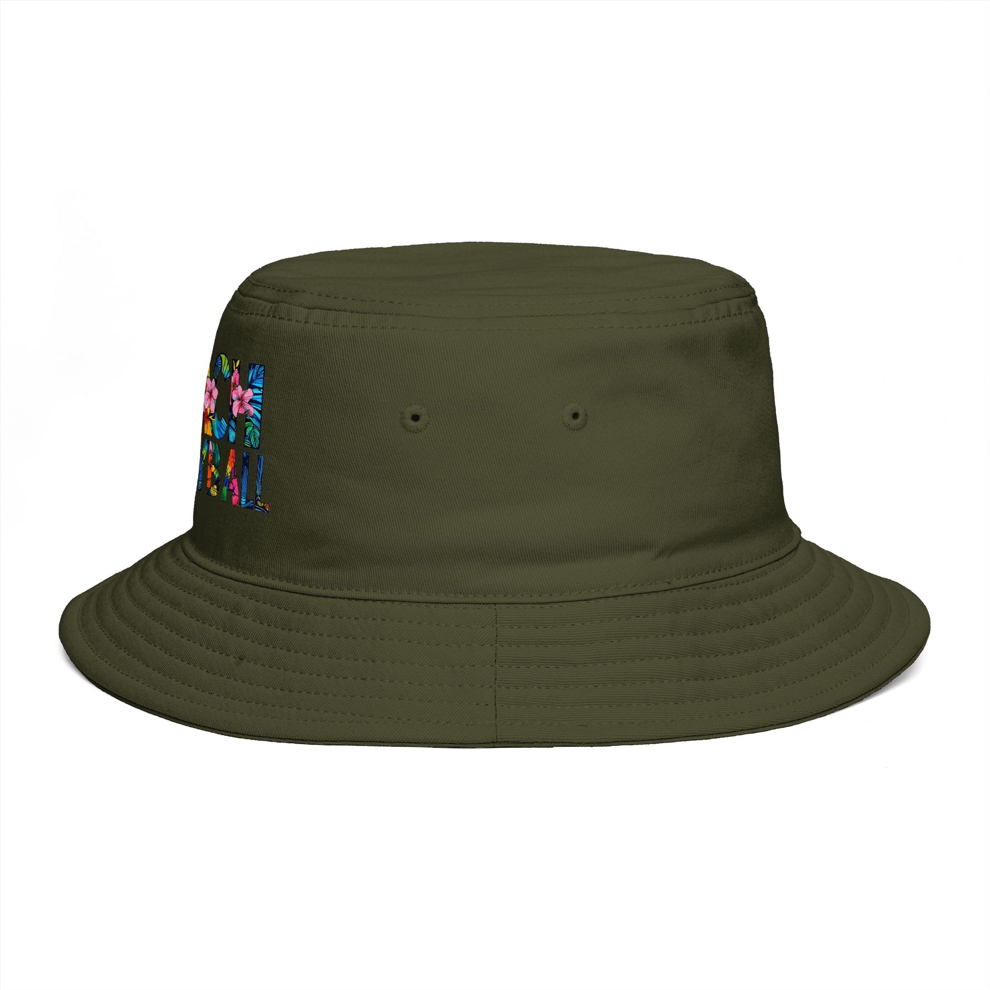 Beach Volleyball Bucket Hat — Floral Graphic Summer Hat for Players & Fans - Trending Novelties & Gifts