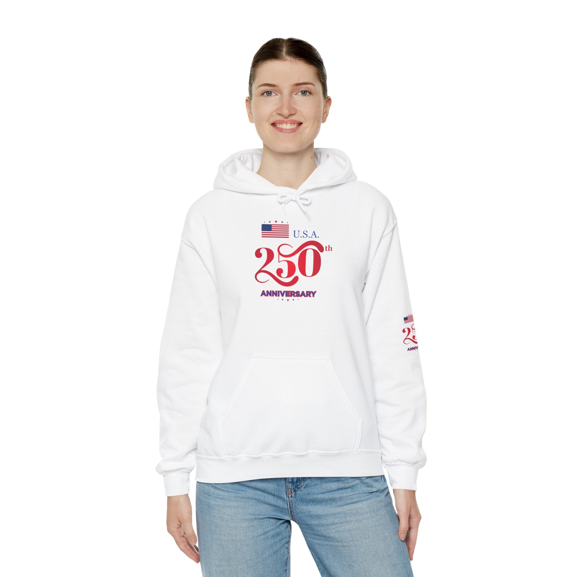 USA 250th ANNIVERSARY Hoodie — America 250 years Anniversary Patriotic Sweatshirt - Trending Novelties & Gifts