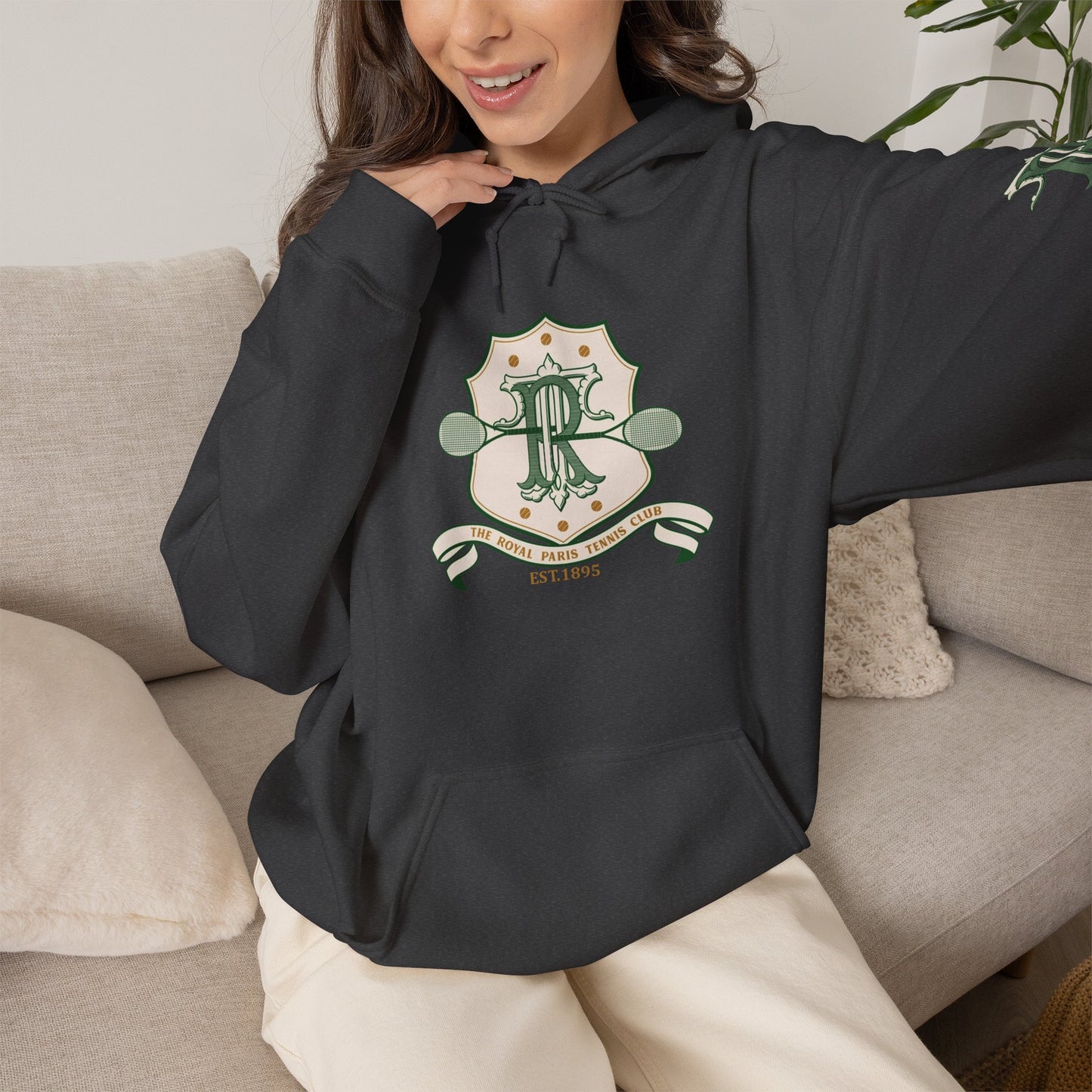 The Royal Paris Tennis Club Hoodie – Vintage Tennis  Crest Pullover