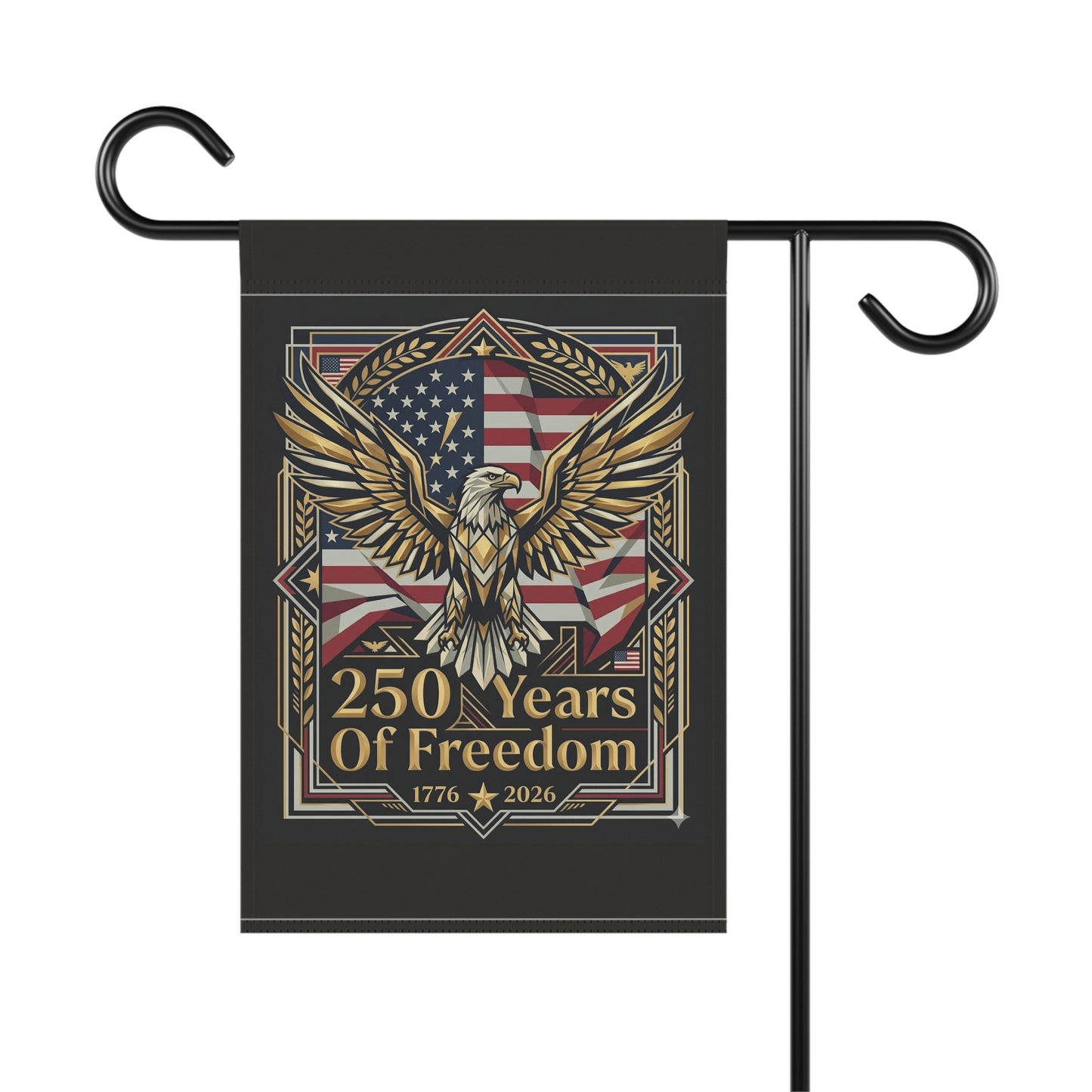 USA 250th ANNIVERSARY Patriotic Garden Flag | "250 Years of Freedom" Independence Flag
