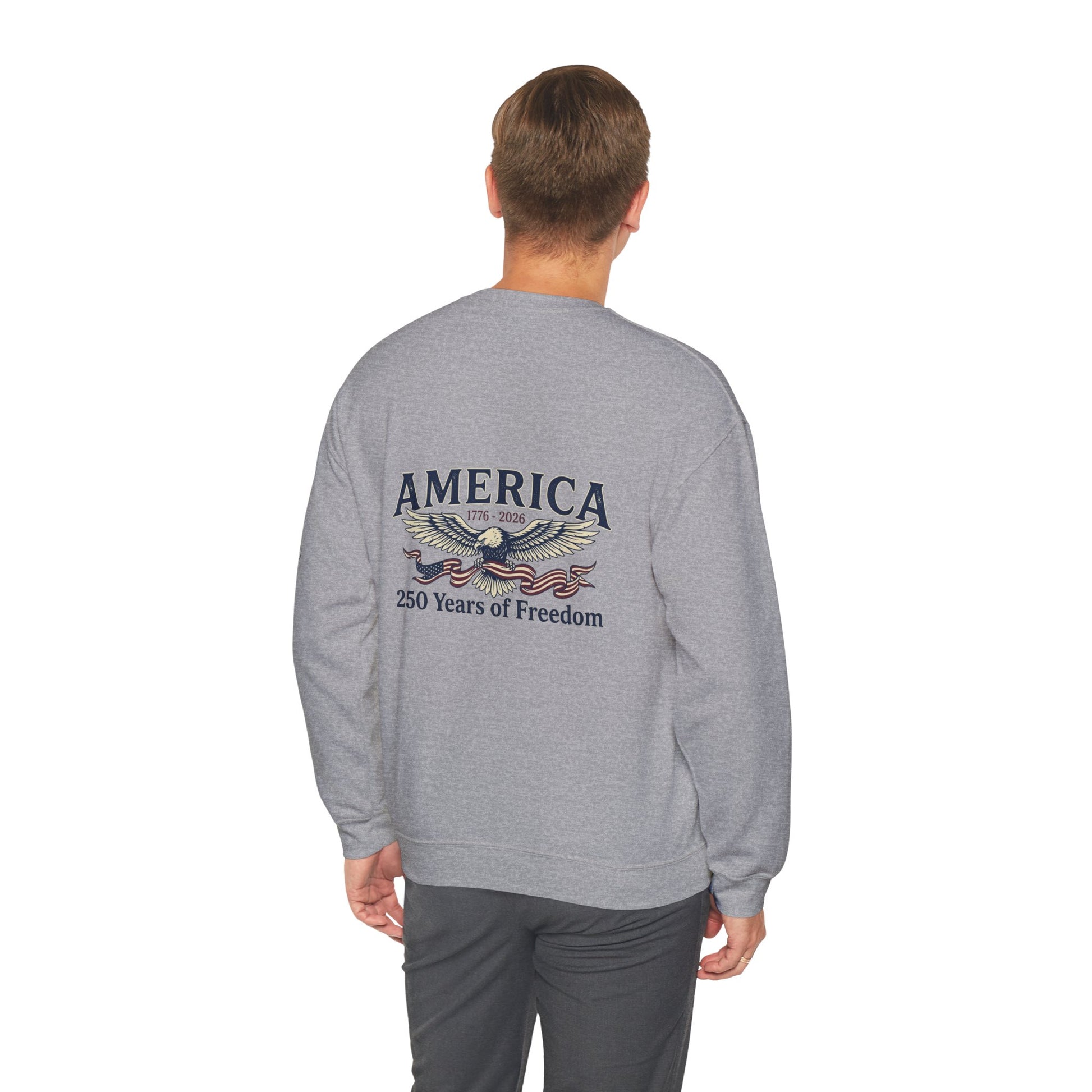 USA 250th Anniversary Crewneck Sweatshirt | America's 250 Years of Freedom Sweatshirt - Trending Novelties & Gifts