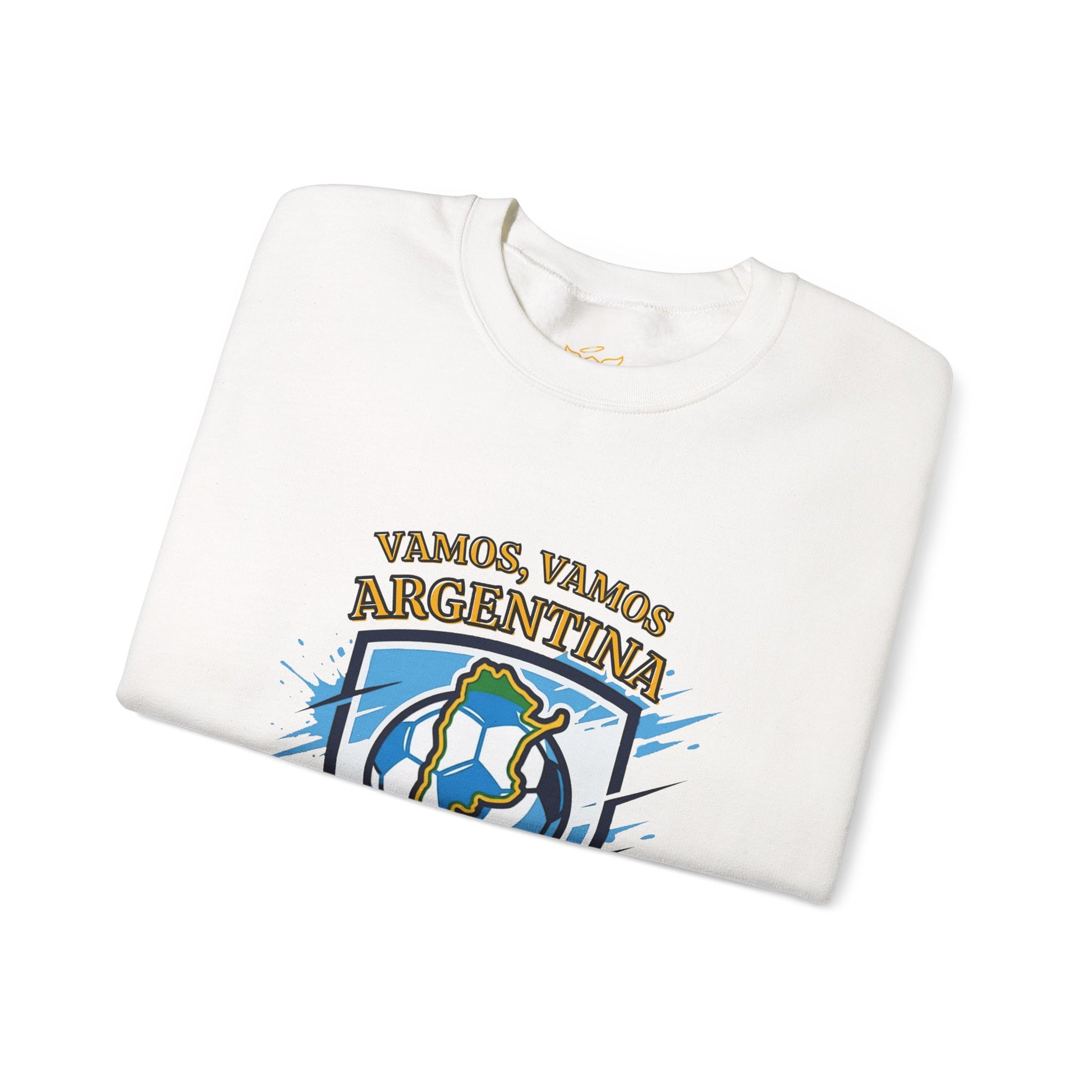 Argentina Soccer Crewneck Sweatshirt – "Vamos, Vamos Argentina" Football Fan Pullover - Trending Novelties & Gifts