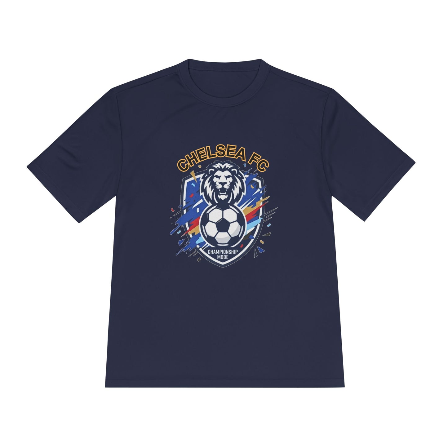 Chelsea FC Lion Soccer Tee — 'Keep the Blue Flag Flying High' Moisture-Wicking Shirt