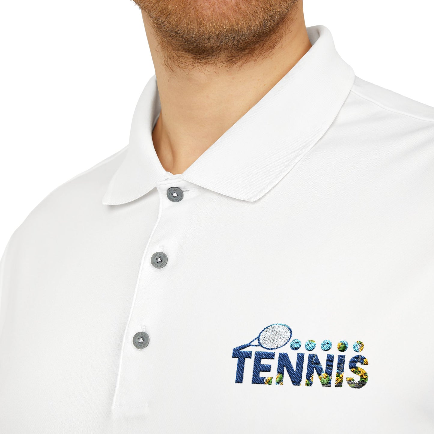 Adidas Tennis Sport Polo Shirt (Sky Creative1)