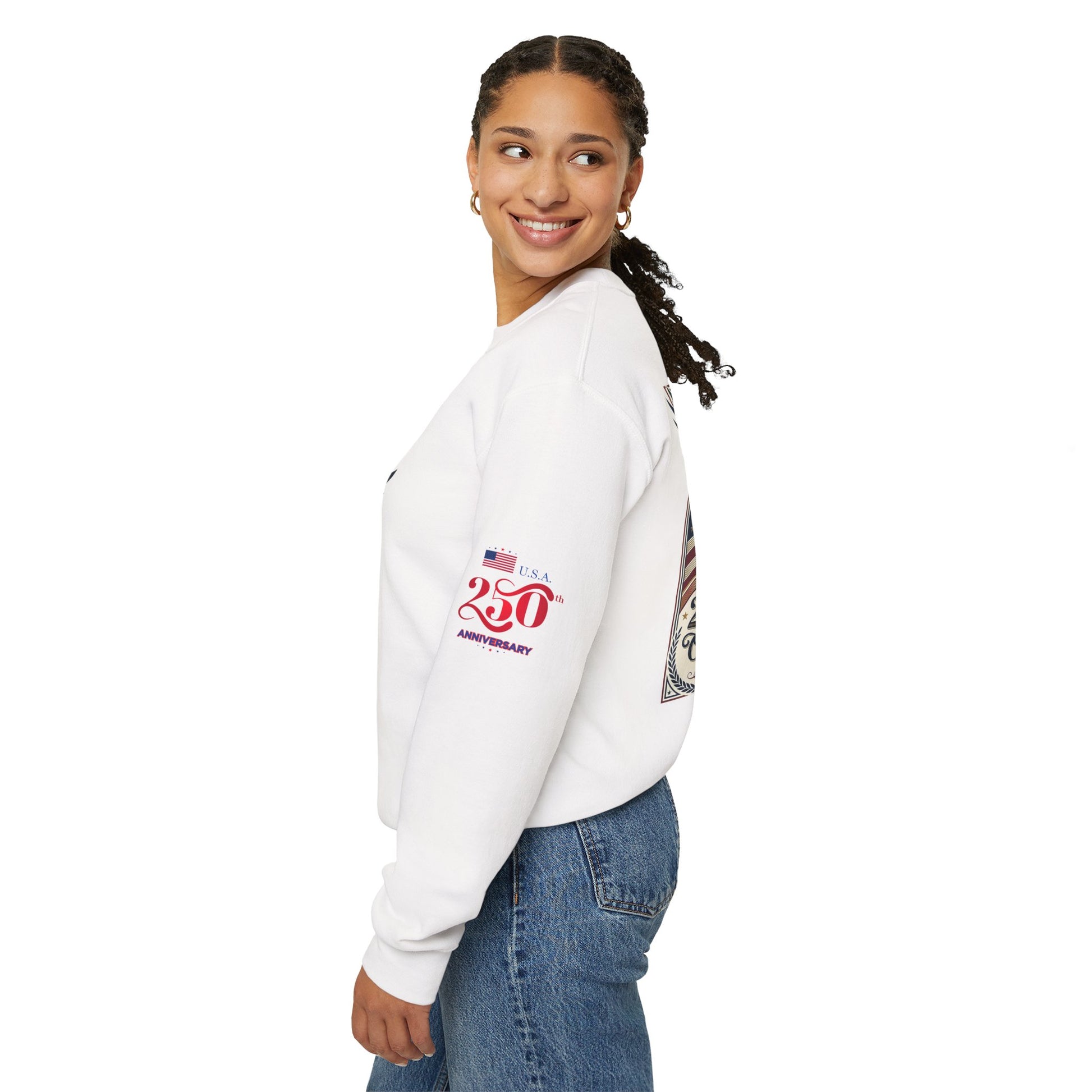 USA 250th ANNIVERSARY Crewneck Sweatshirt — America 250 Years of Freedom Sweatshirt - Trending Novelties & Gifts