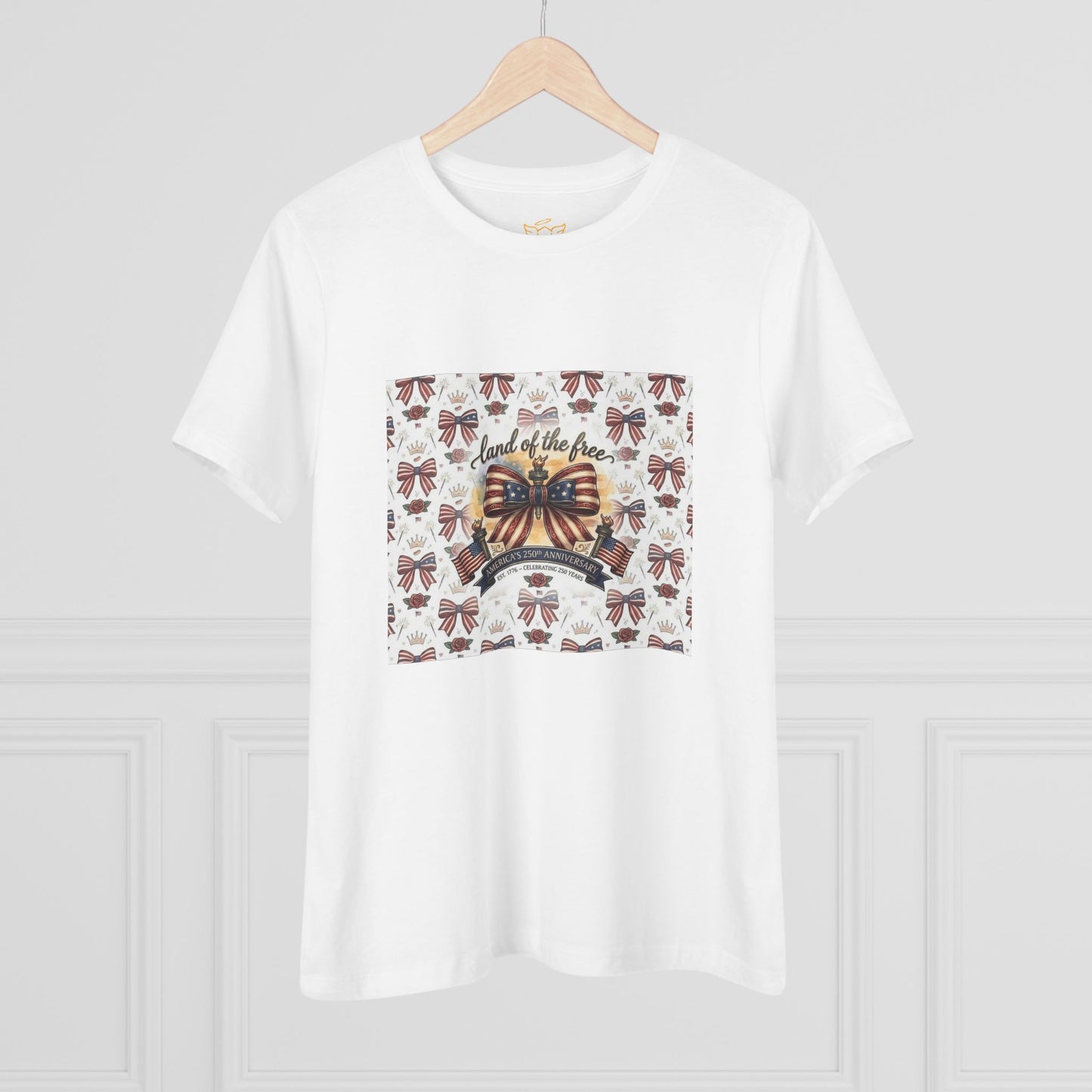 USA 250th Anniversary Patriotic Bow Women's Tee - Trending Novelties & Gifts