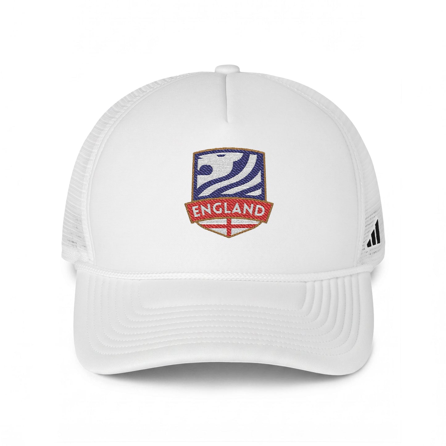 England Crest Trucker Hat – Vintage Soccer Patch Cap