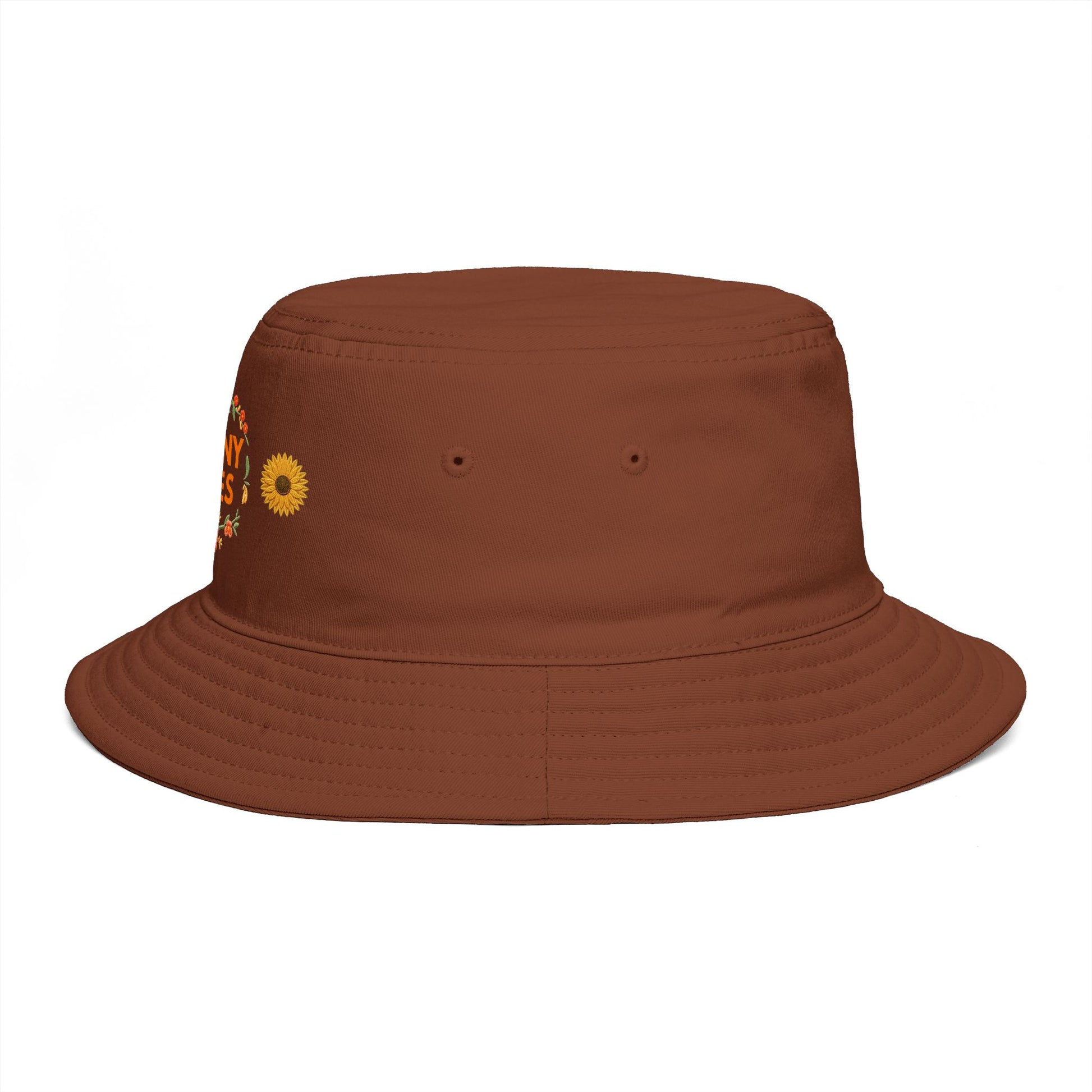 Bucket Hat — Sunny Vibes Floral Sunflower Summer Beach Accessory - Trending Novelties & Gifts
