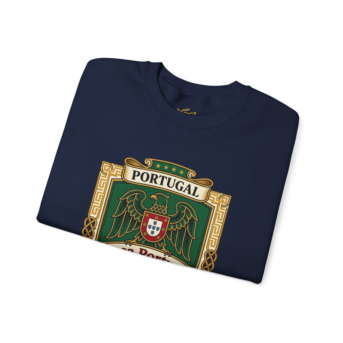Portugal Soccer Fan Unisex Heavy Blend™ Crewneck Sweatshirt - Classic Portugal Soccer Crest Design Sweatshirt