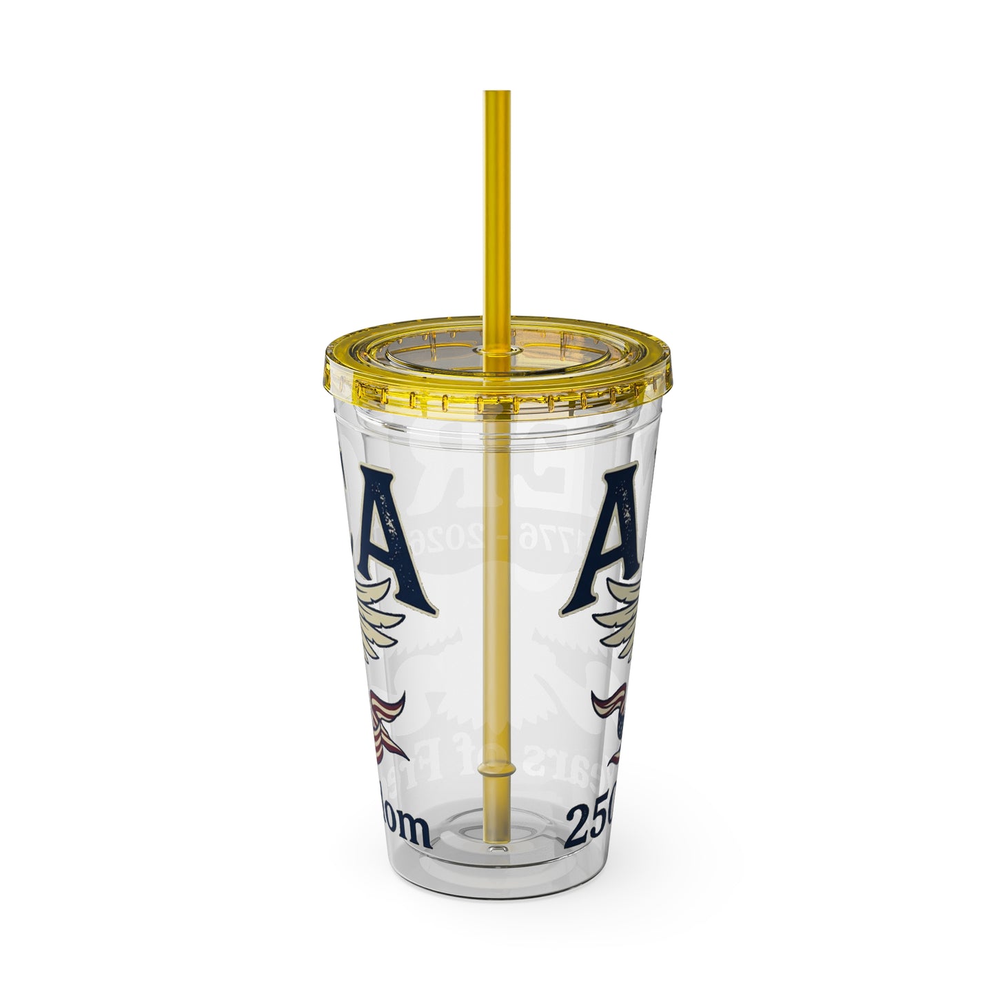 Patriotic 250th Anniversary Eagle Tumbler with Straw — 16oz - Trending Novelties & Gifts