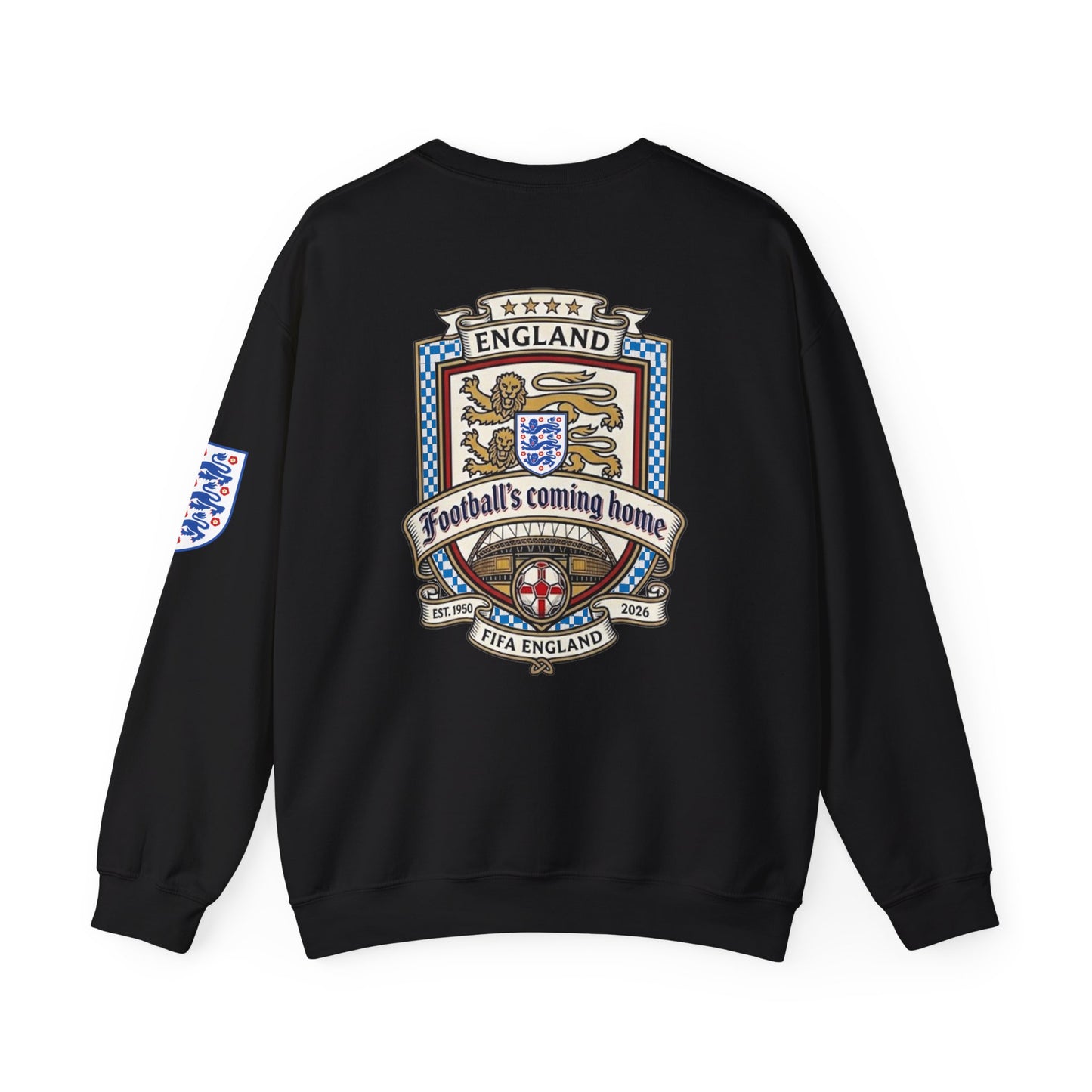 England's Soccer Fans' Crewneck Sweatshirt - "Football's Coming Home"