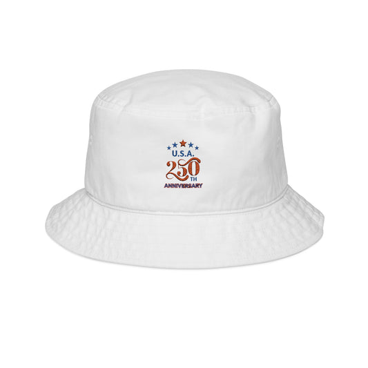USA 250th Anniversary Embroidered Bucket Hat Unisex - Trending Novelties & Gifts