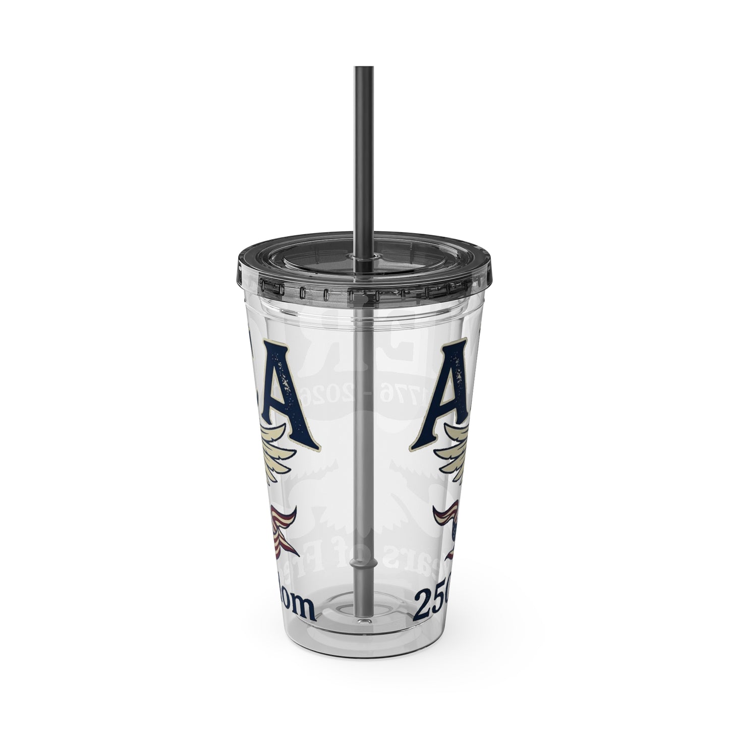 Patriotic 250th Anniversary Eagle Tumbler with Straw — 16oz - Trending Novelties & Gifts