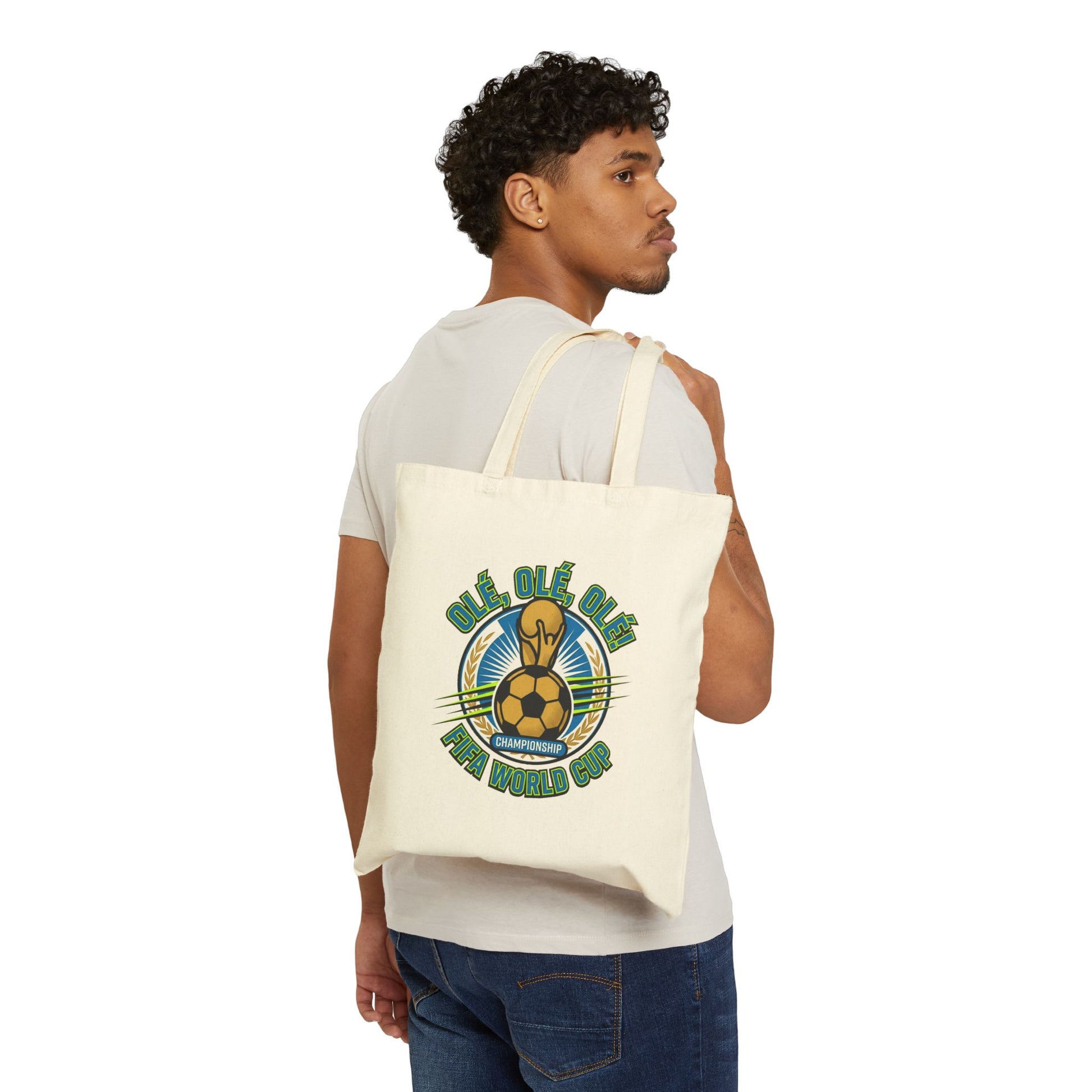 FIFA Fans' Tote Bag — "Ole, Ole, Ole" World Cup Soccer Canvas Tote - Trending Novelties & Gifts