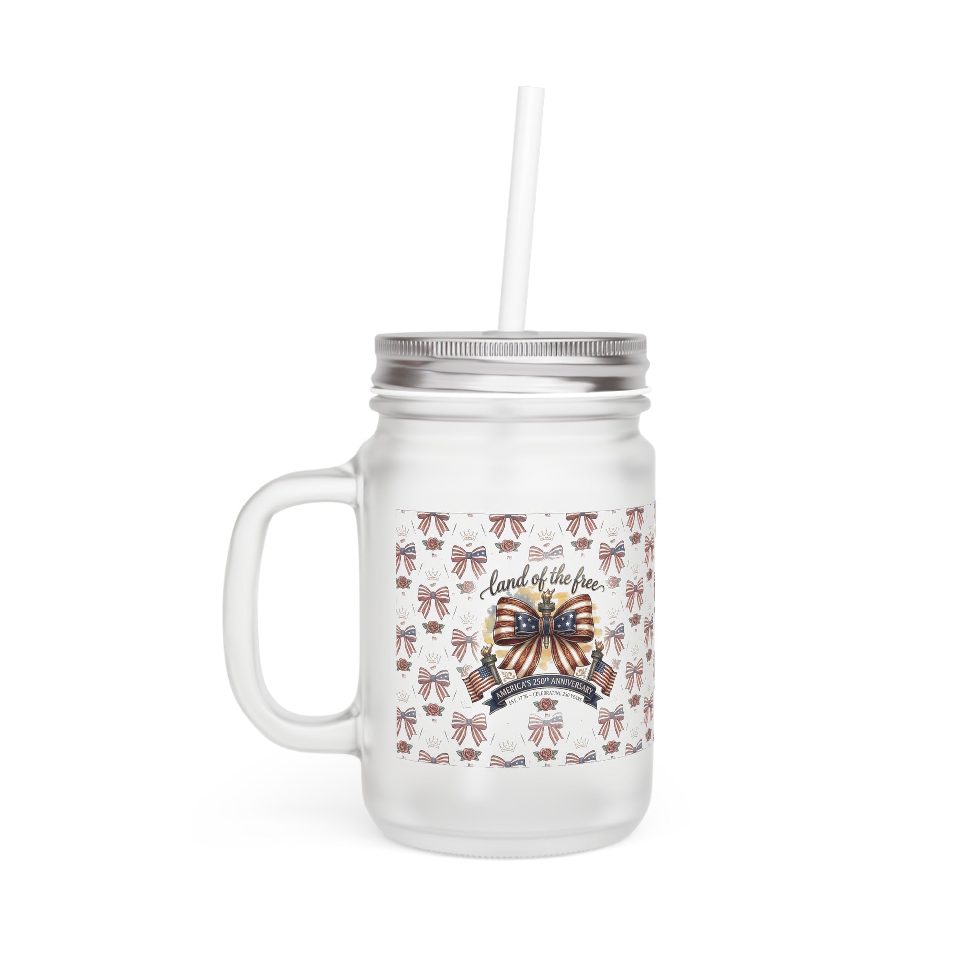 USA 250th ANNIVERSARY Mason Jar - Trending Novelties & Gifts