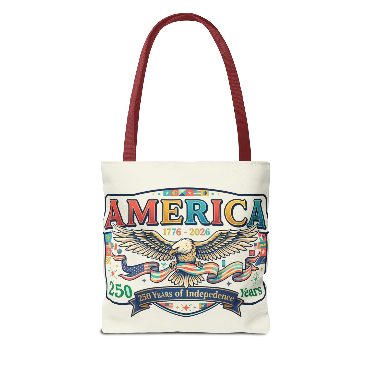 USA 250th ANNIVERSARY Tote Bag — America's 250th ANNIVERSARY Patriotic Eagle Tote - Trending Novelties & Gifts
