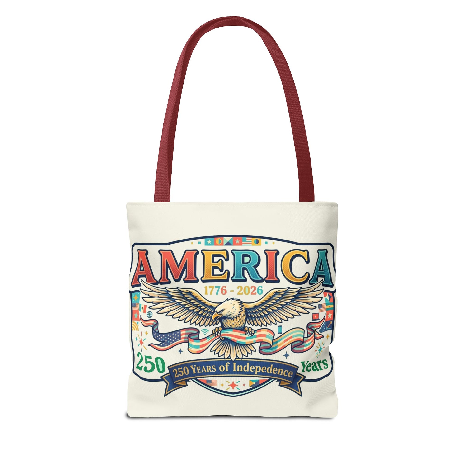 USA 250th ANNIVERSARY Tote Bag — America's 250th ANNIVERSARY Patriotic Eagle Tote - Trending Novelties & Gifts