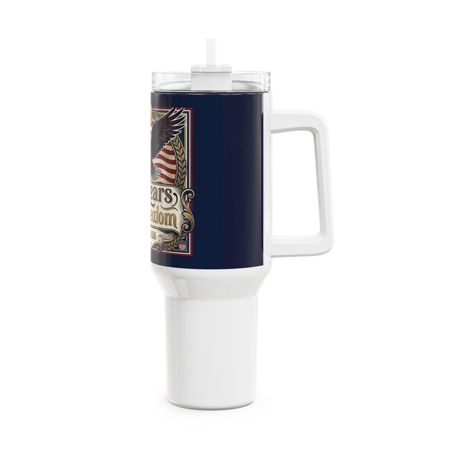 America 250 Years of Freedom 40oz Tumbler — USA 250th ANNIVERSARY Eagle Travel Tumbler - Trending Novelties & Gifts