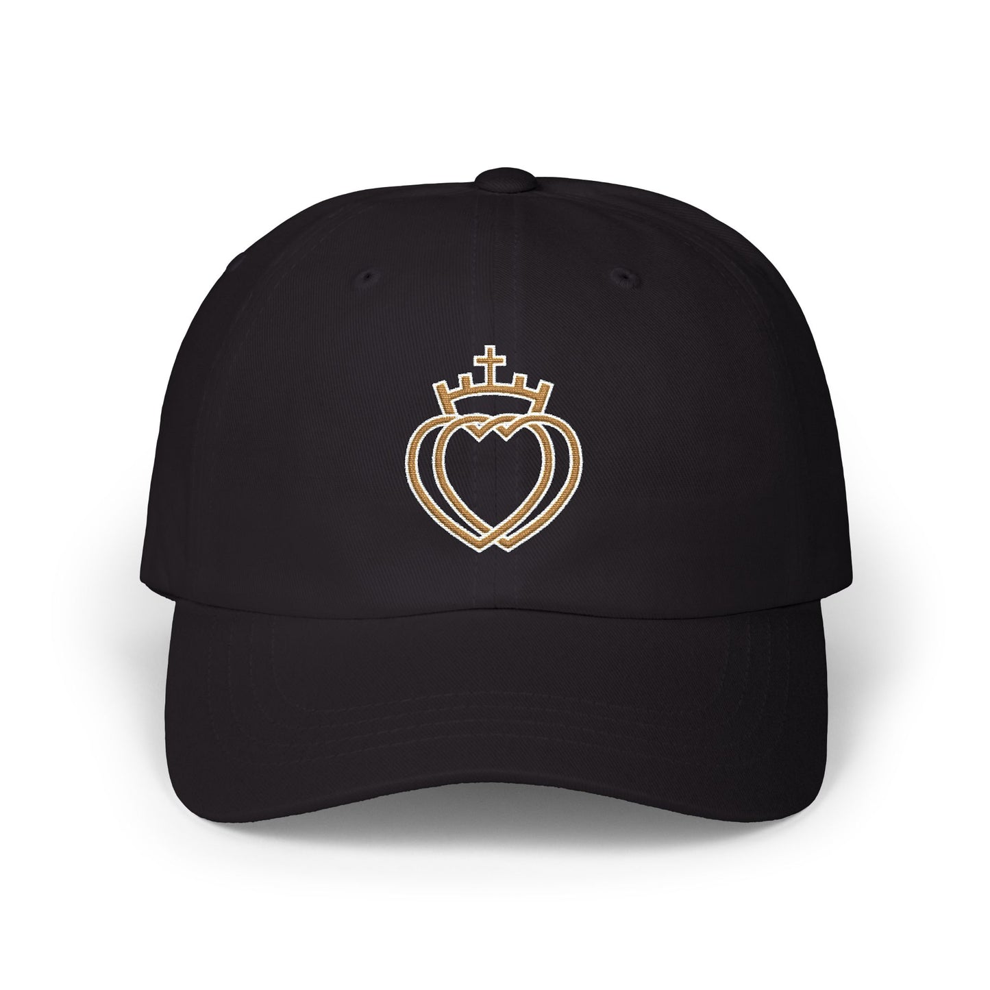 Dad Cap - Embroidered Catholic Two Hearts Cap (EM)