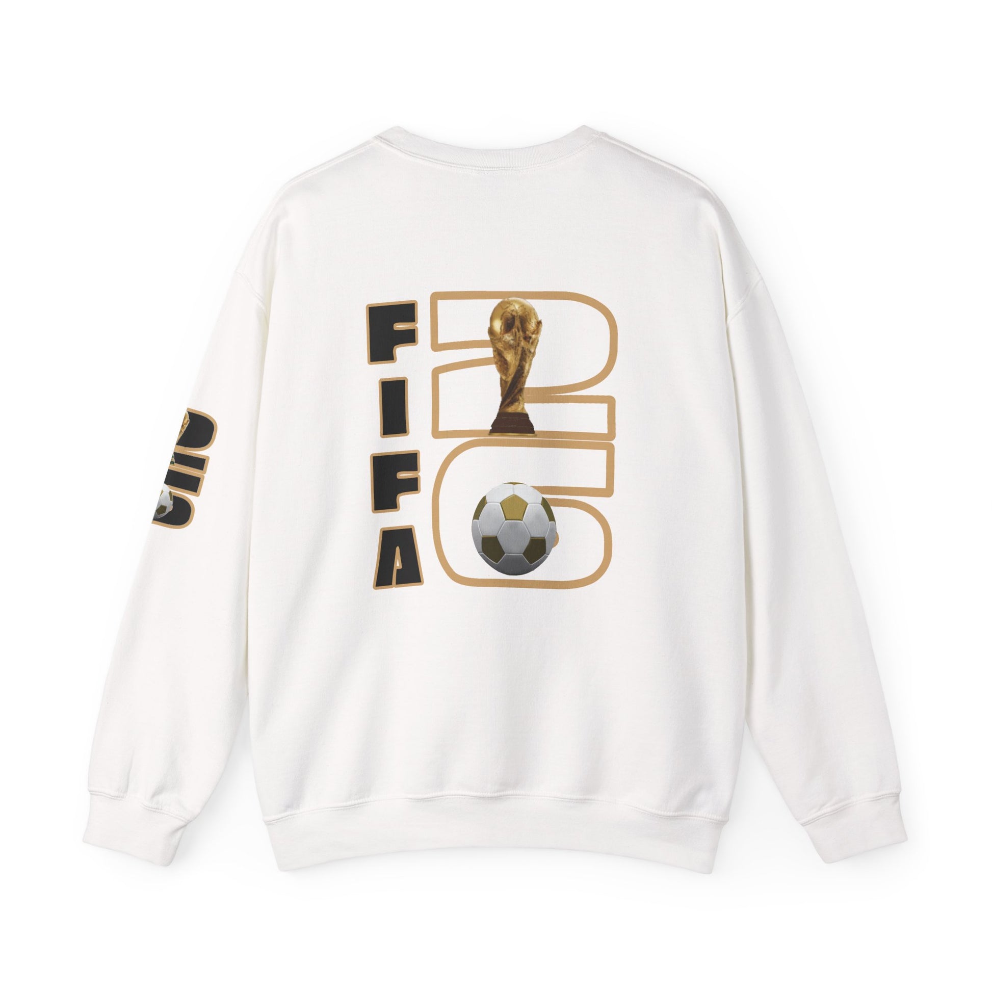 FIFA World Cup 2026 Crewneck Sweatshirt — Gold Trophy & Soccer Ball Design - Trending Novelties & Gifts