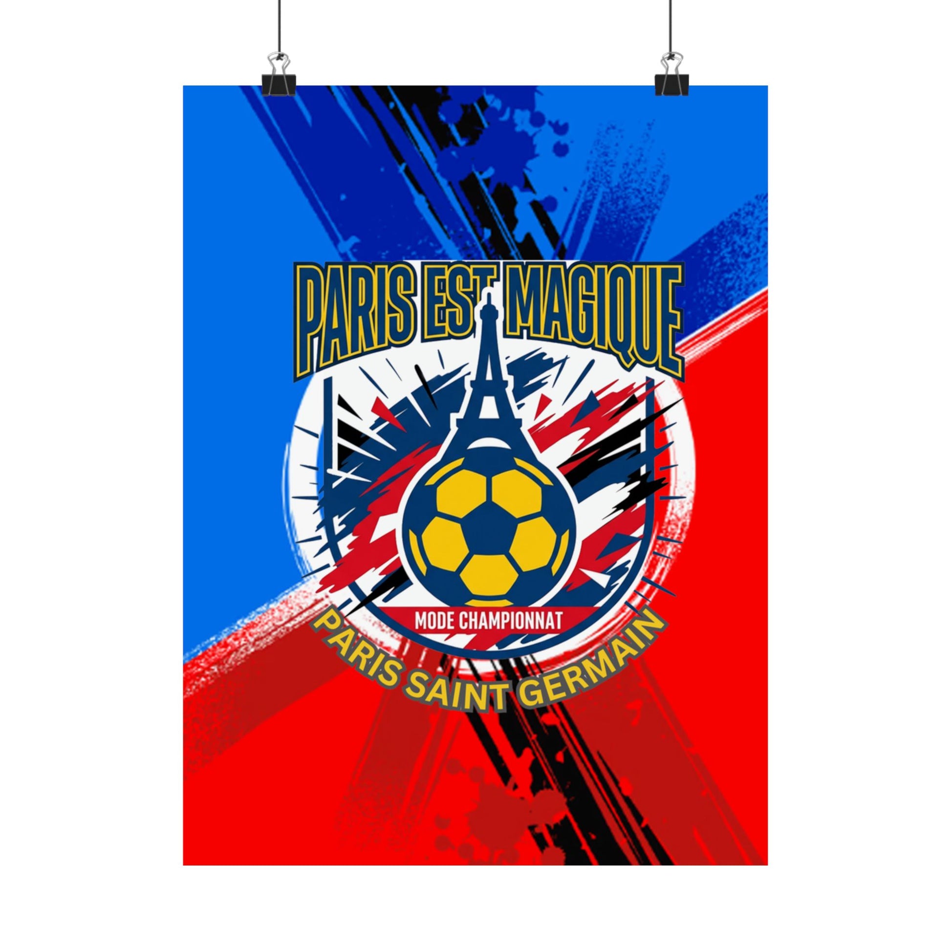 Paris est Magique Soccer Poster — PSG Football Matte Print Poster - Trending Novelties & Gifts