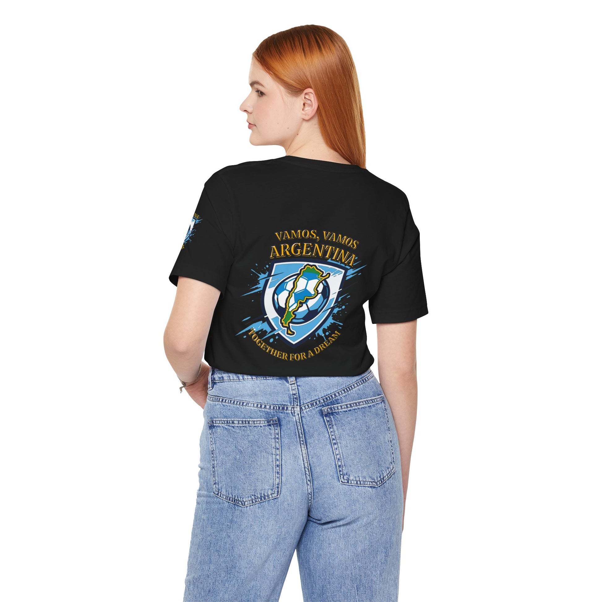 Argentina Soccer T-Shirt - "Vamos, Vamos Argentina" Together for a Dream Fan Tee - Trending Novelties & Gifts
