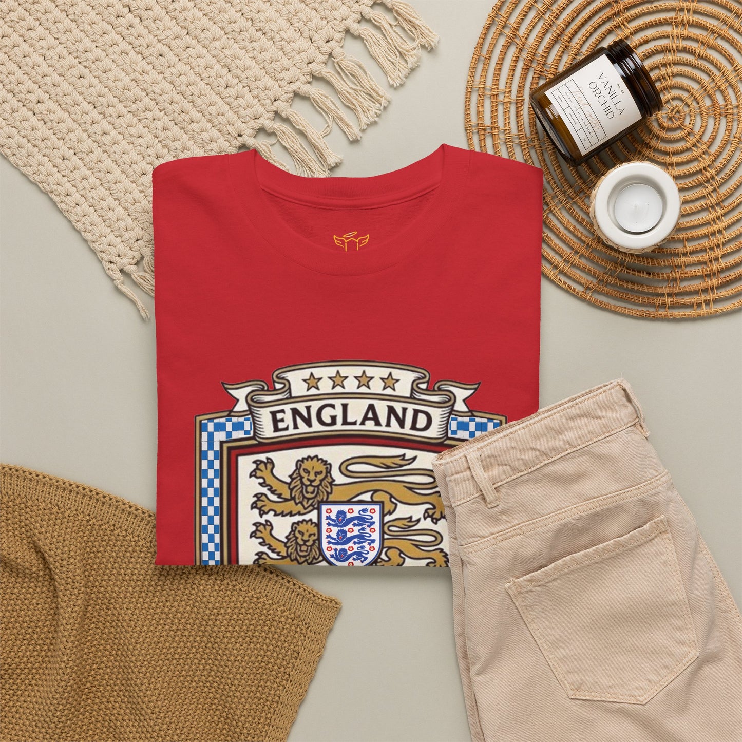 England's Soccer Fan's Crest T-Shirt - "Football's Coming Home"