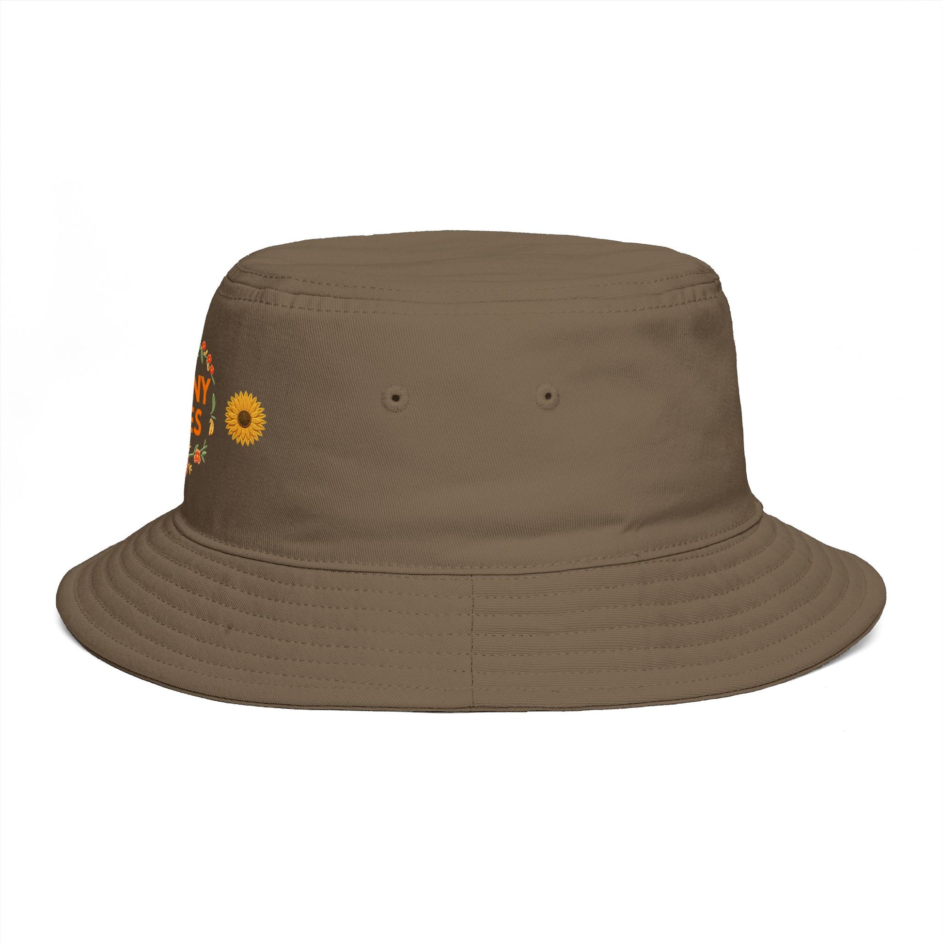 Bucket Hat — Sunny Vibes Floral Sunflower Summer Beach Accessory - Trending Novelties & Gifts