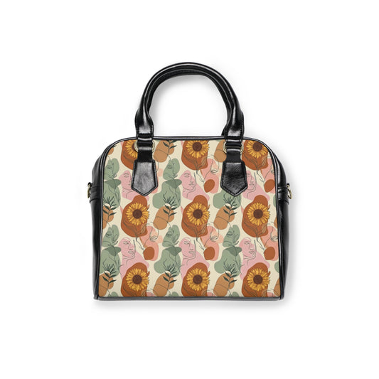 Sunflower Floral Shoulder Handbag – Summer Botanical Pattern Purse - Trending Novelties & Gifts